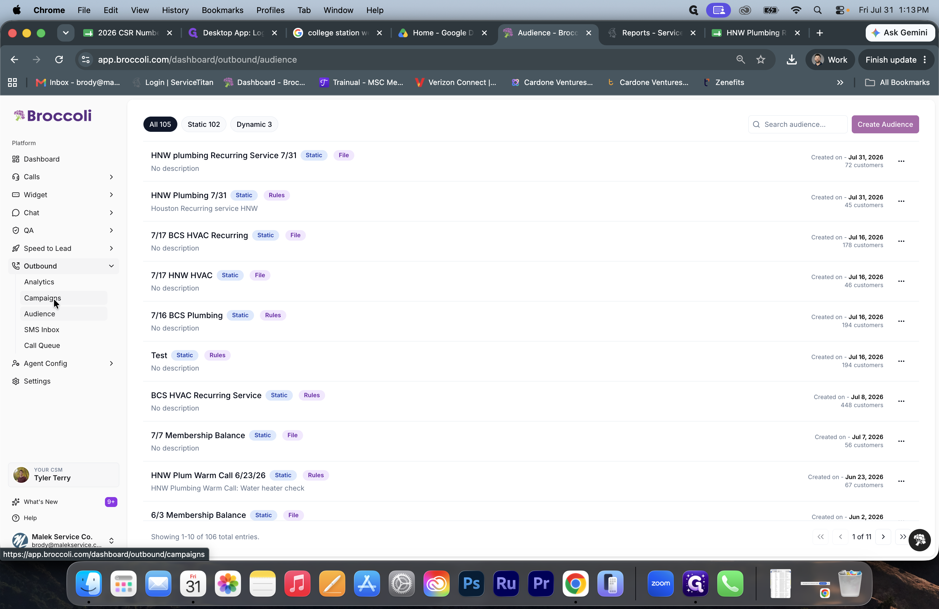 Step #23: Navigate to Campaigns in the sidebar menu.