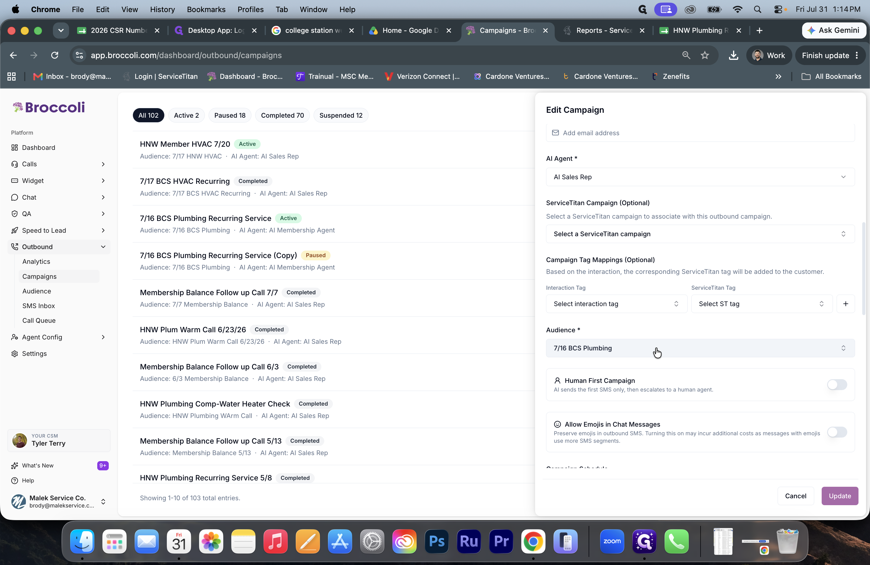 Step #33: Open the audience dropdown menu.