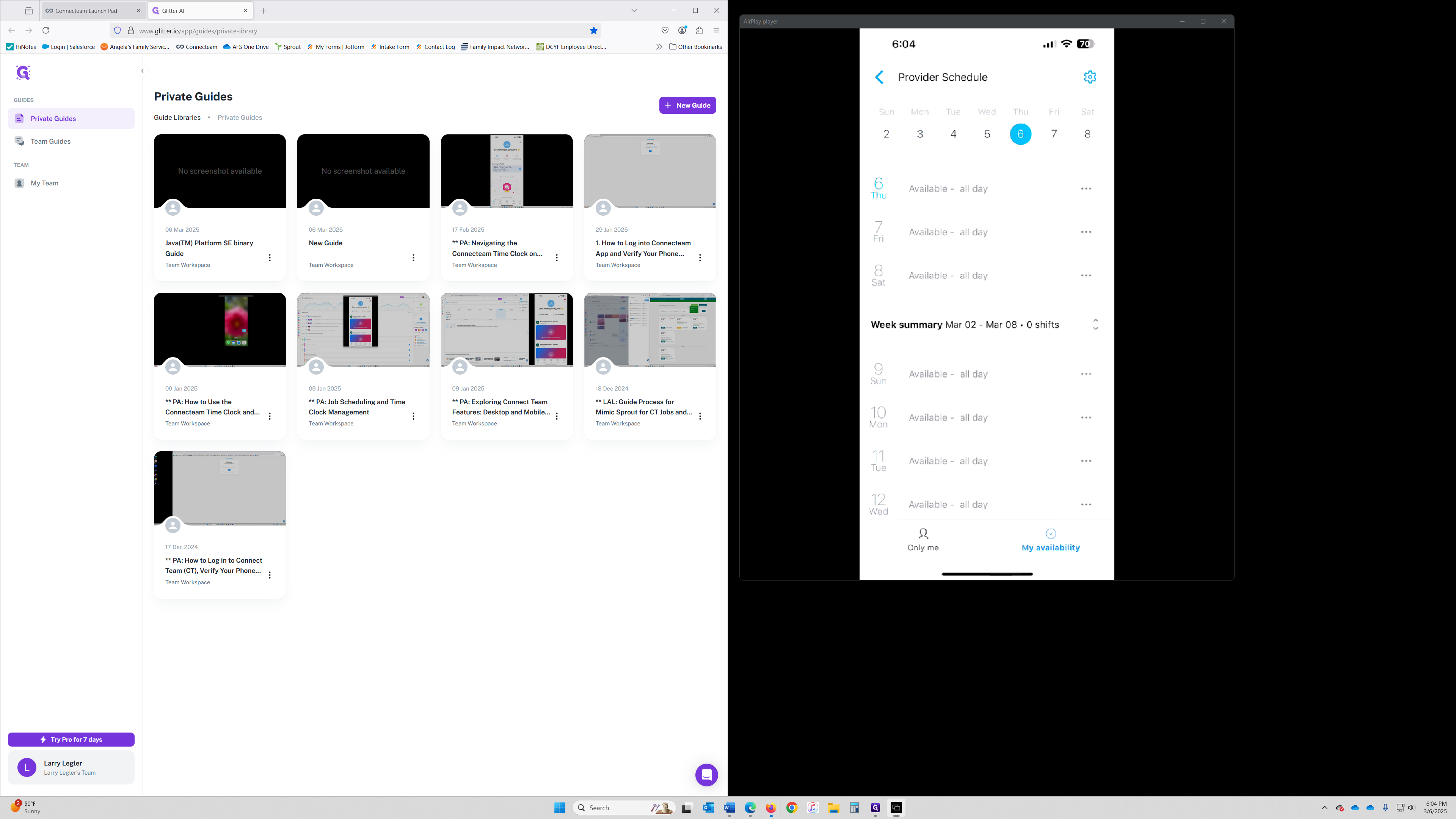 Step #7: Click on "cs Connecteam Launch Pad"