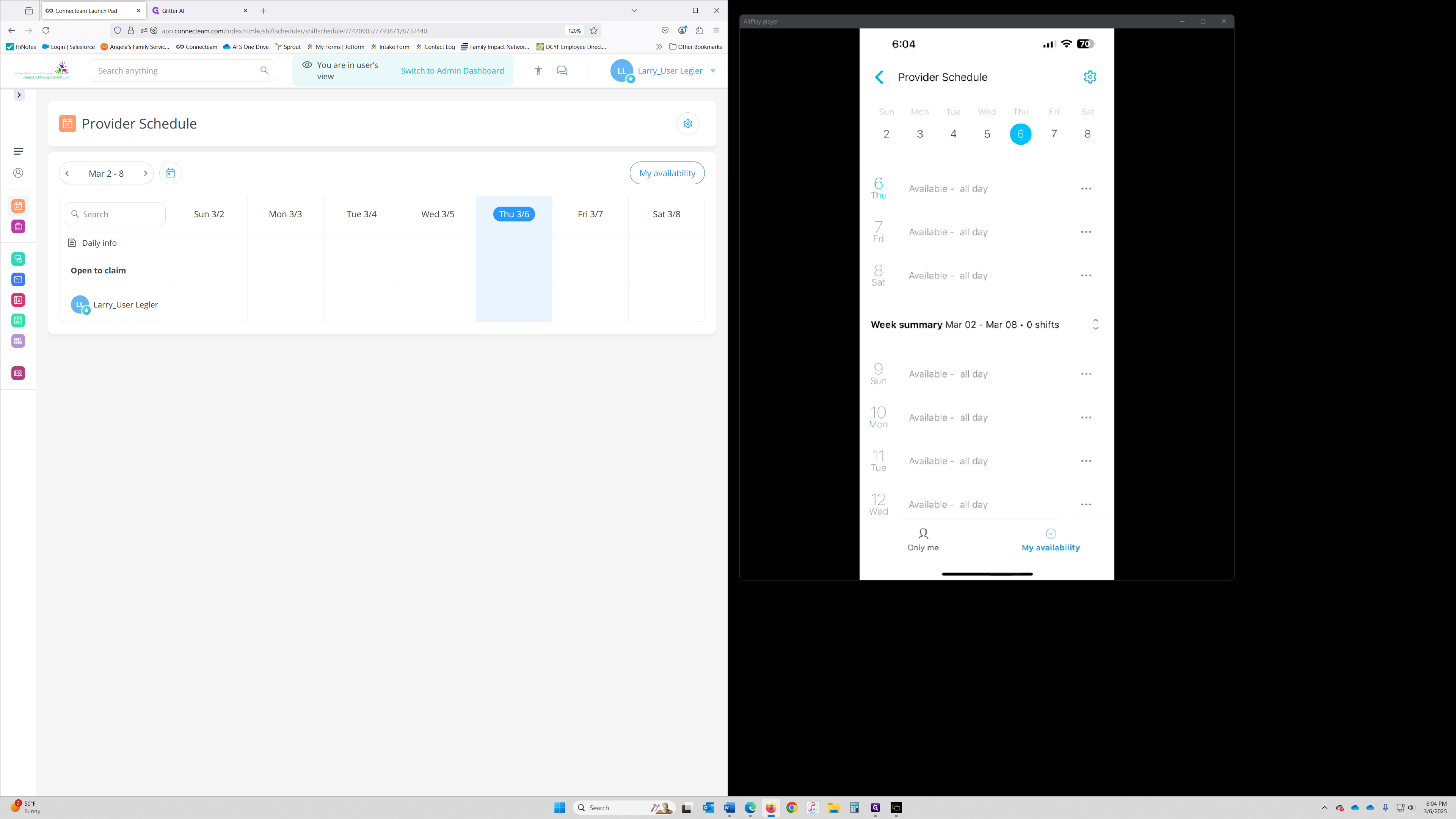 Step #12: Click on "My availability"