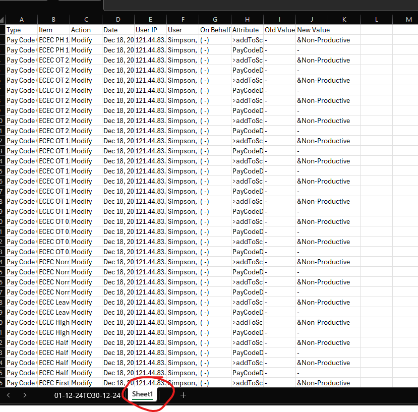 Step #29: Copy the report to a NEW sheet