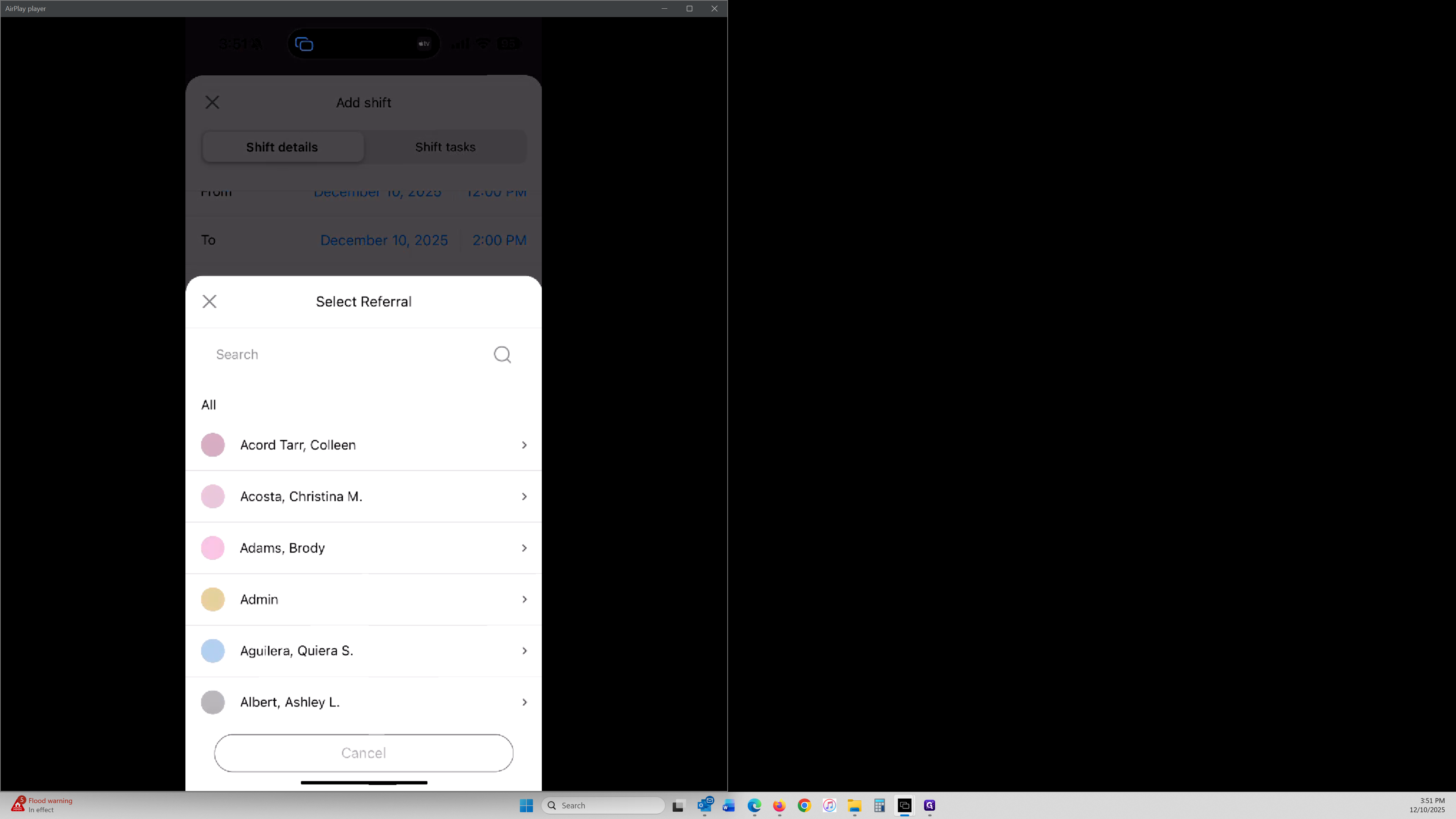 Step #12: Let's choose one. We'll use this Acord, Tarr, Colleen, and the FA account as my example.