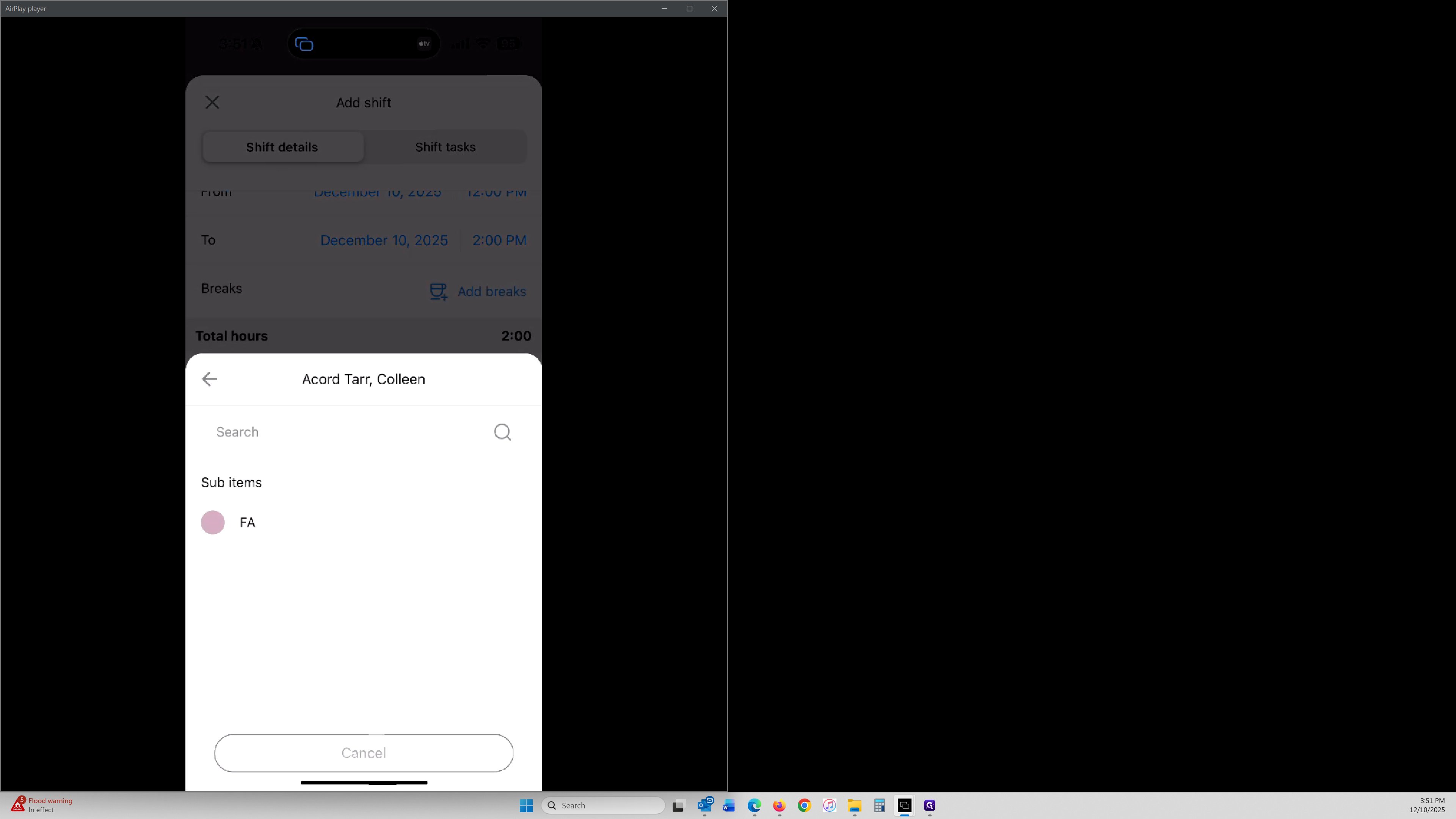 Step #13: Click on "FA"