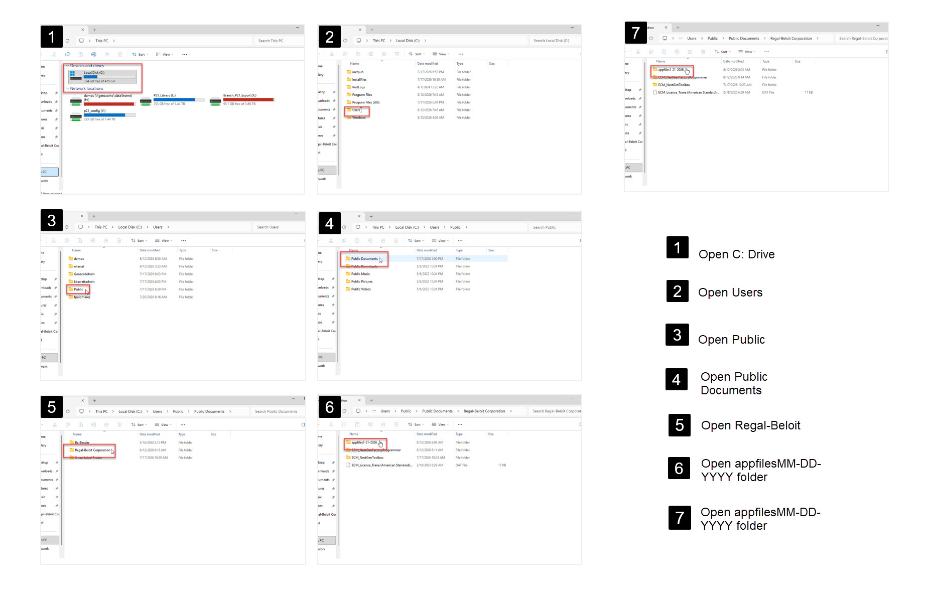 Step #6: Navigate to your application files directory (such as the appfiles1-21-2026 folder)
