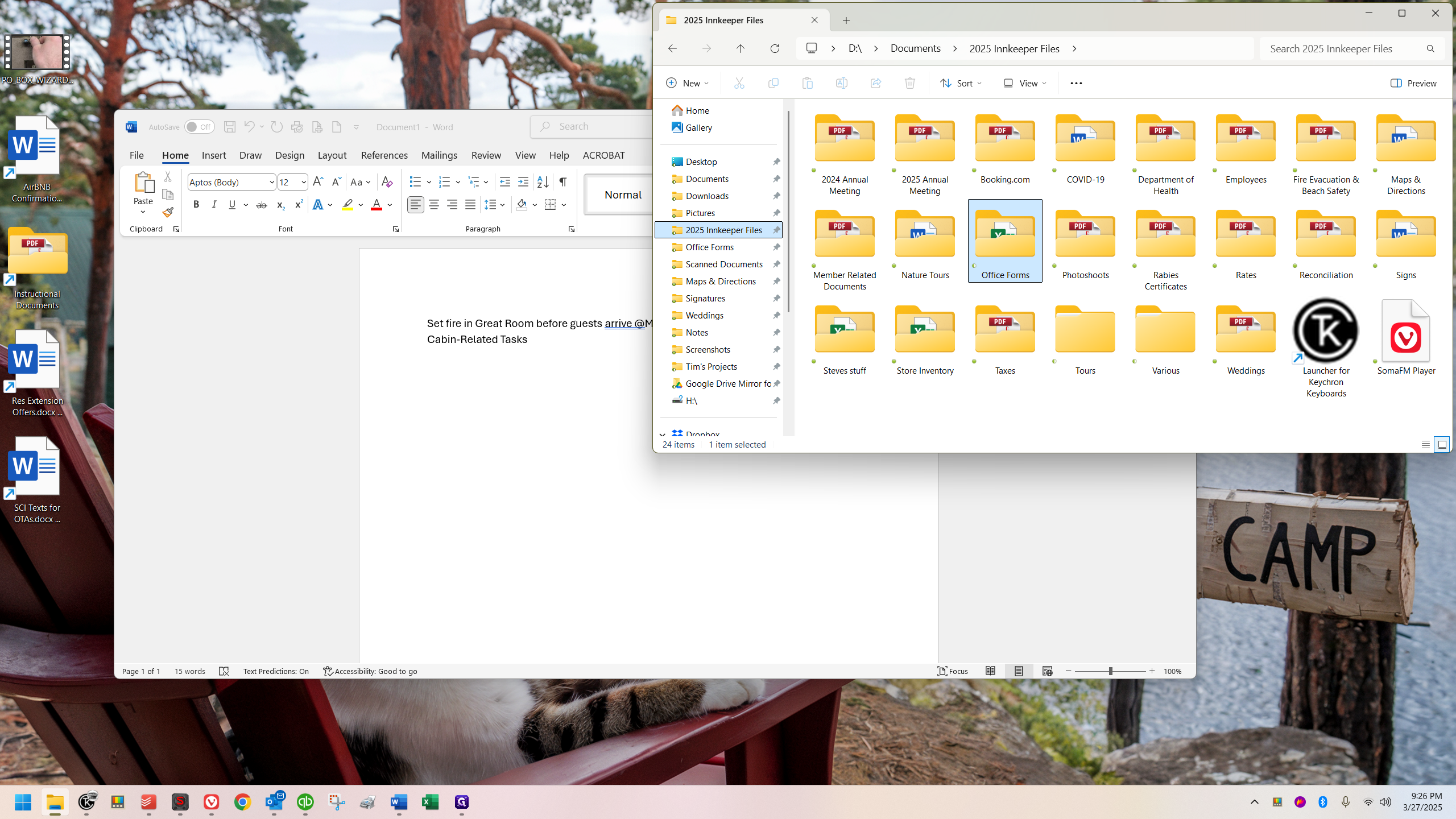 Step #15: One of them contains office forms.