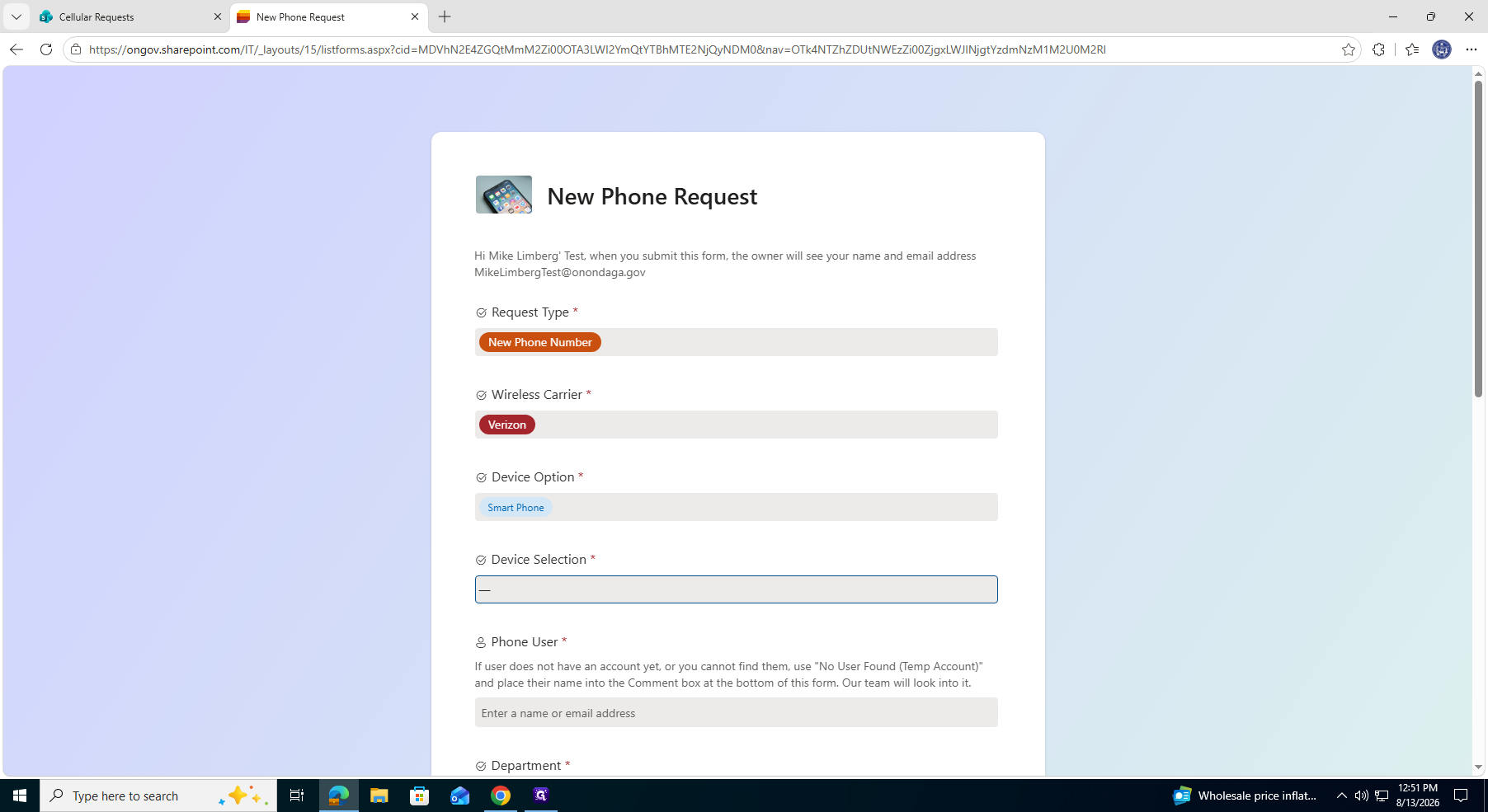Step #7: Click the Device Selection dropdown menu.