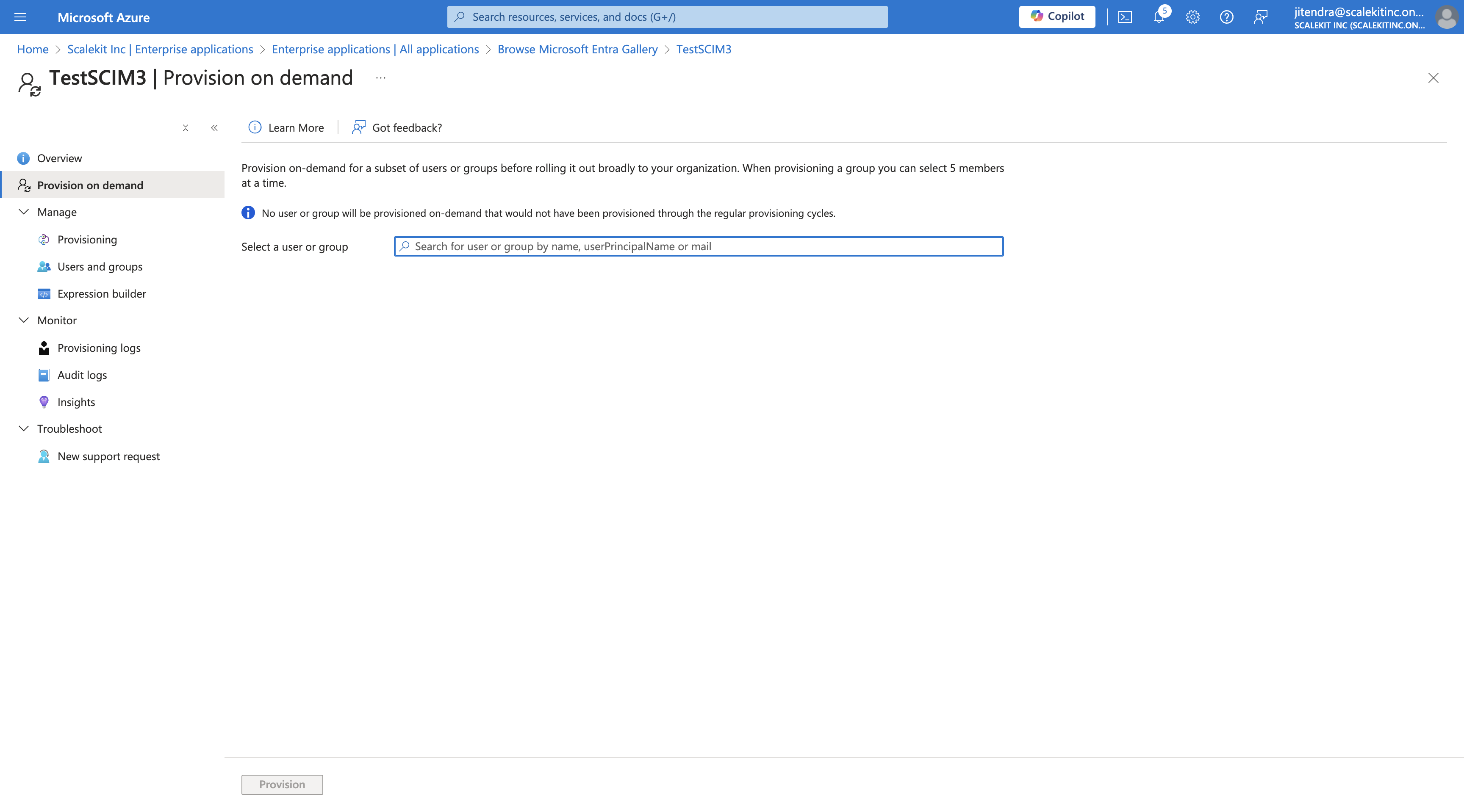 Step #55: Click on "Search for user or group by name"