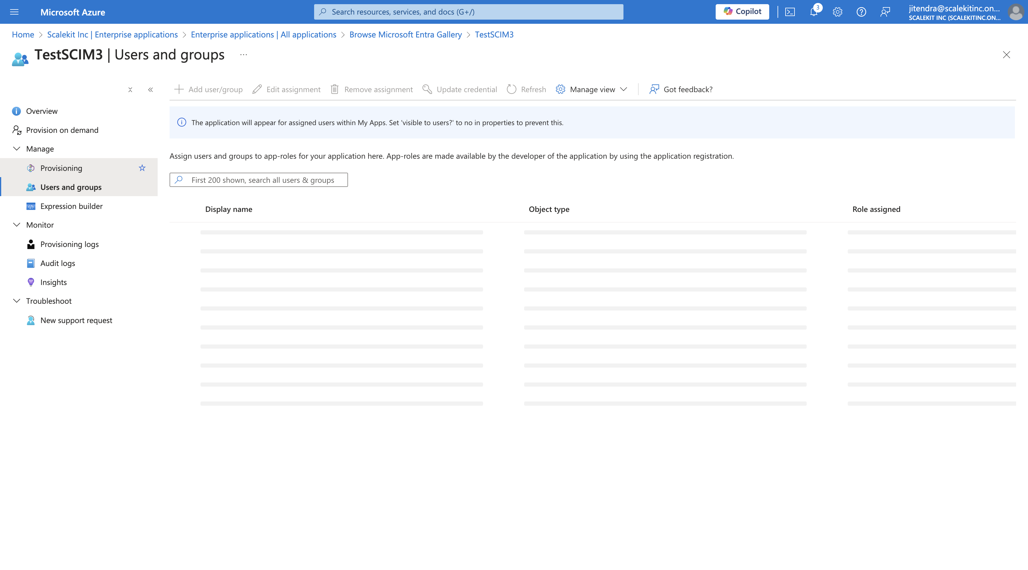 Step #45: Click on "Provisioning"