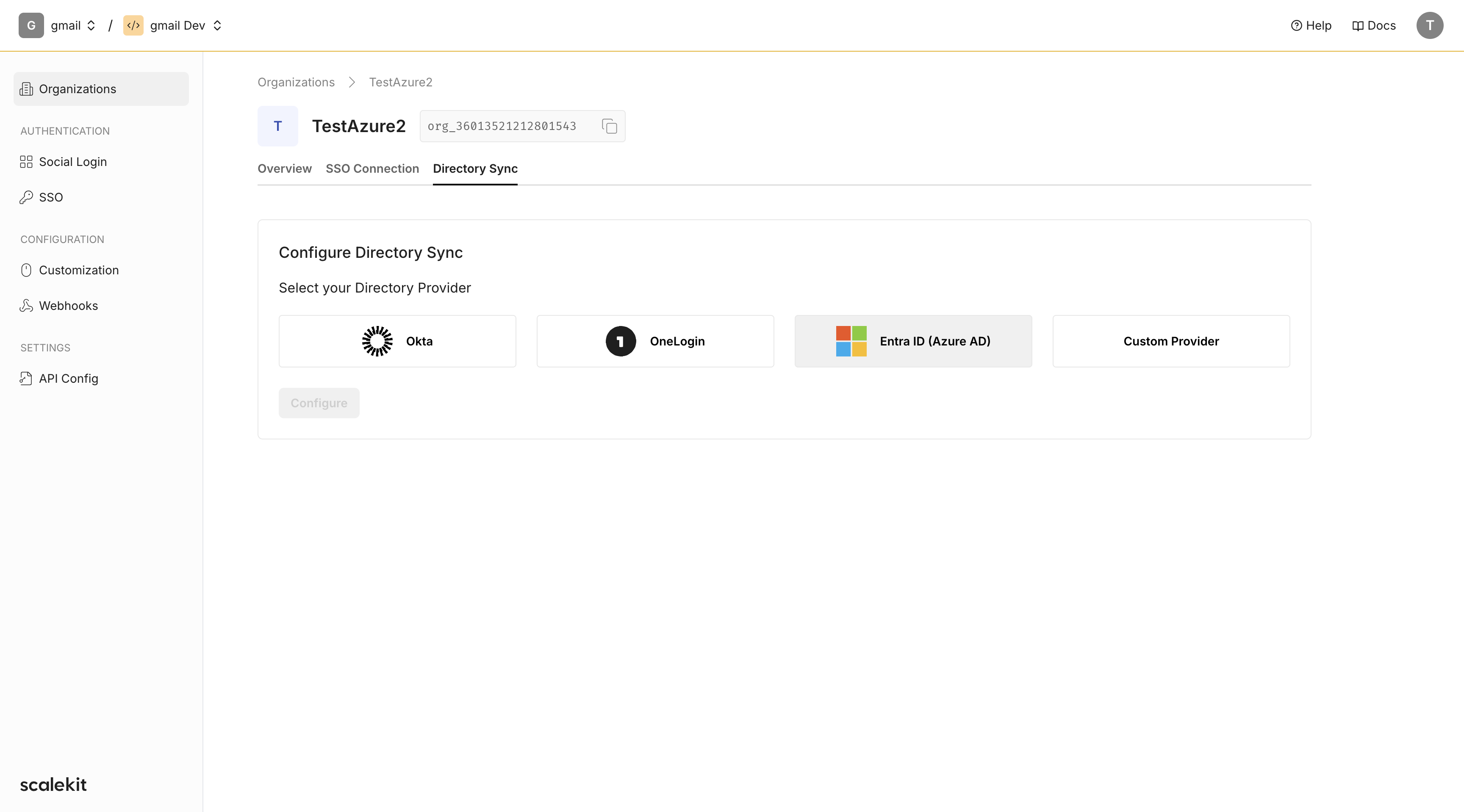 Step #21: Click on "( Azure AD )"