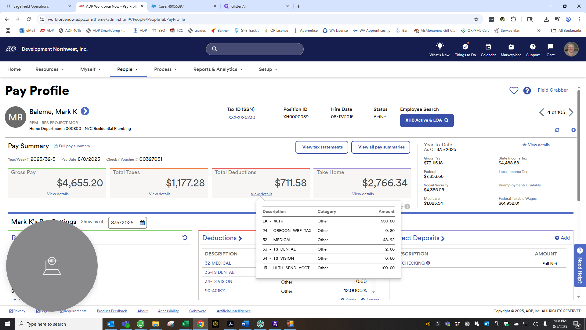 Step #58: Drag "$ 2,766.34"