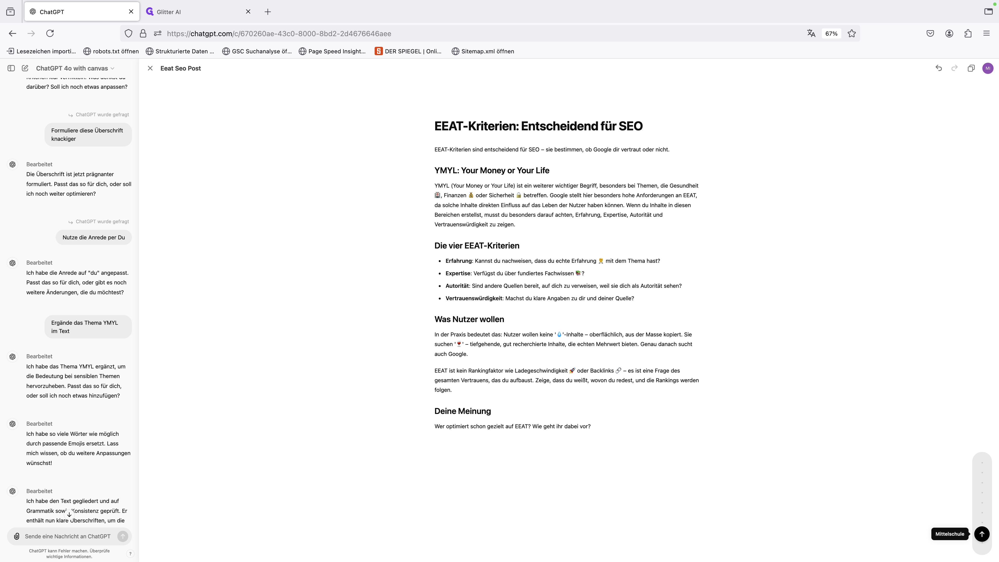 Step #17: Wähle das gewünschte Sparchnivaeu