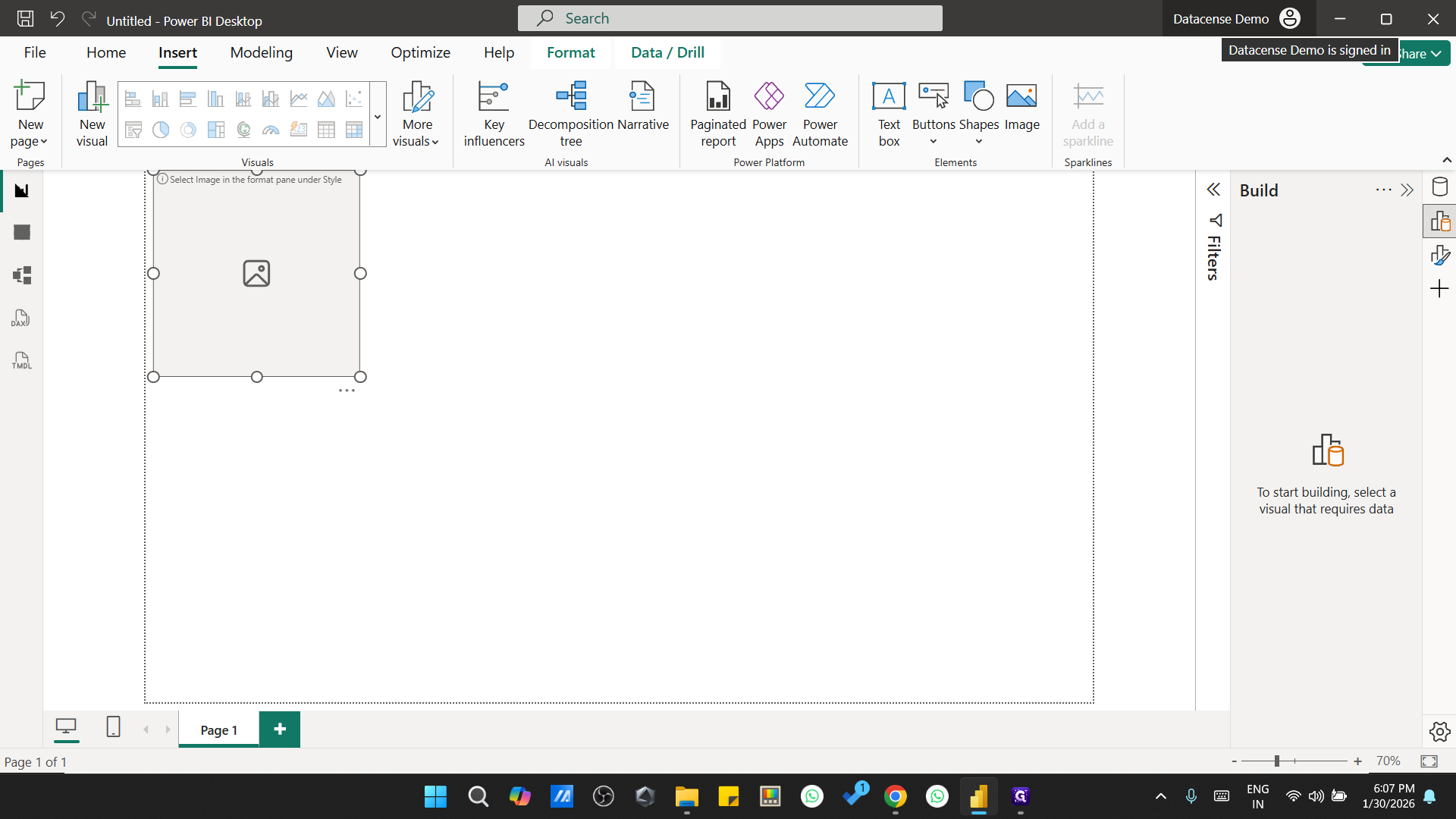 Step #19: Click on "Datacense Demo"