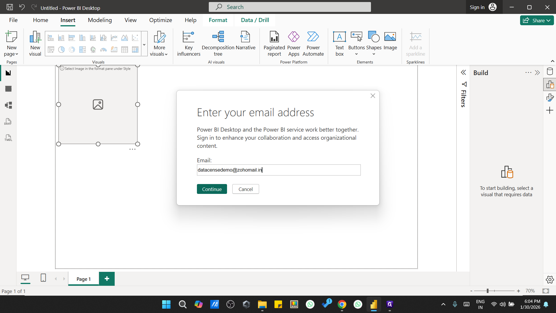 Step #2: Click on "Continue"