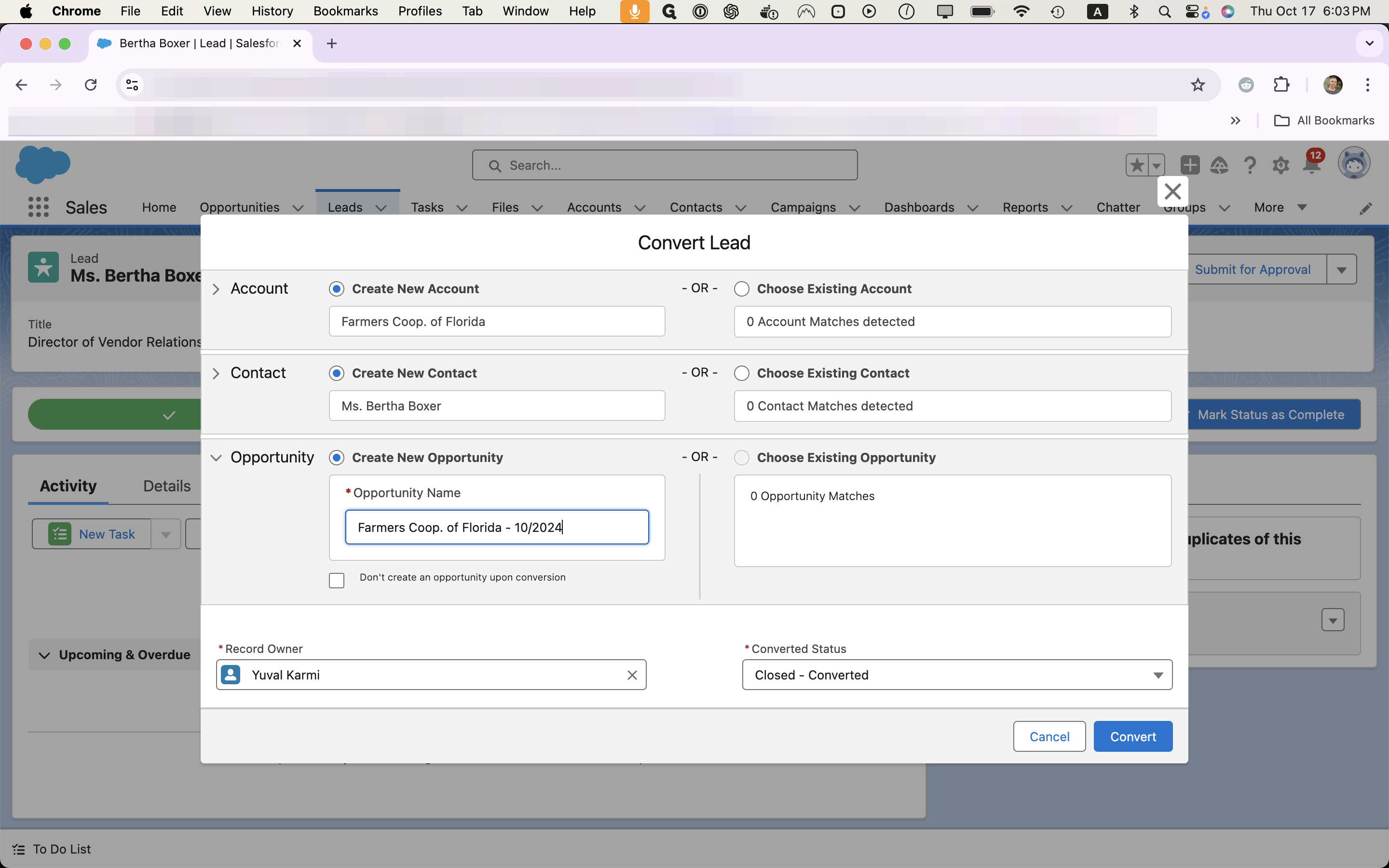 Step #5: Fill in the format "Name of Company - Month/Year"