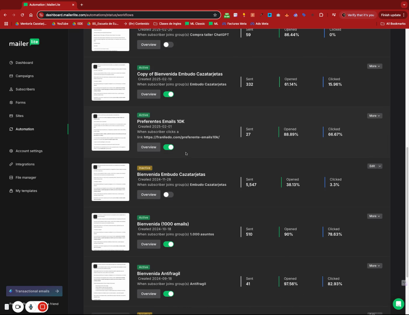 Step #5: Desplázate por la lista para encontrar la automatización específica relacionada con ventas.