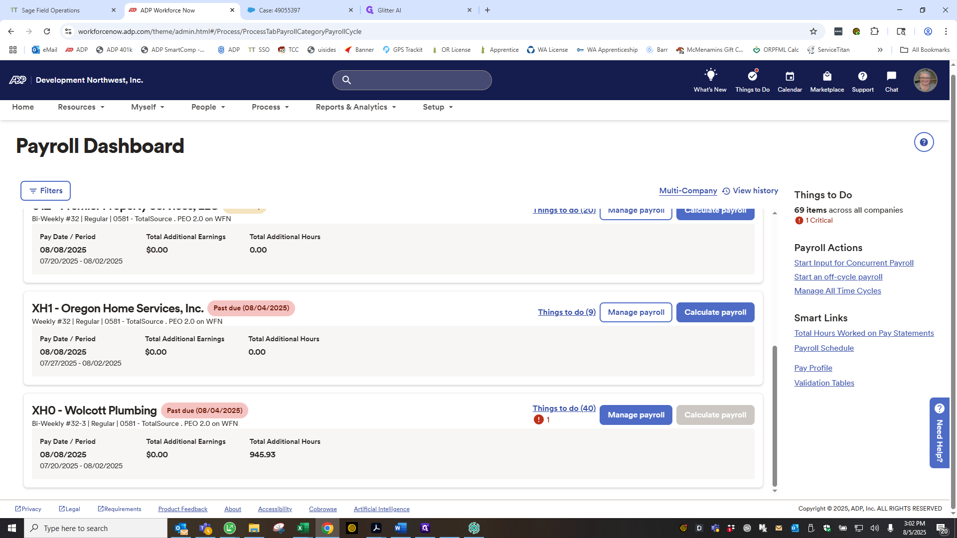 Step #9: Click on "Manage payroll"