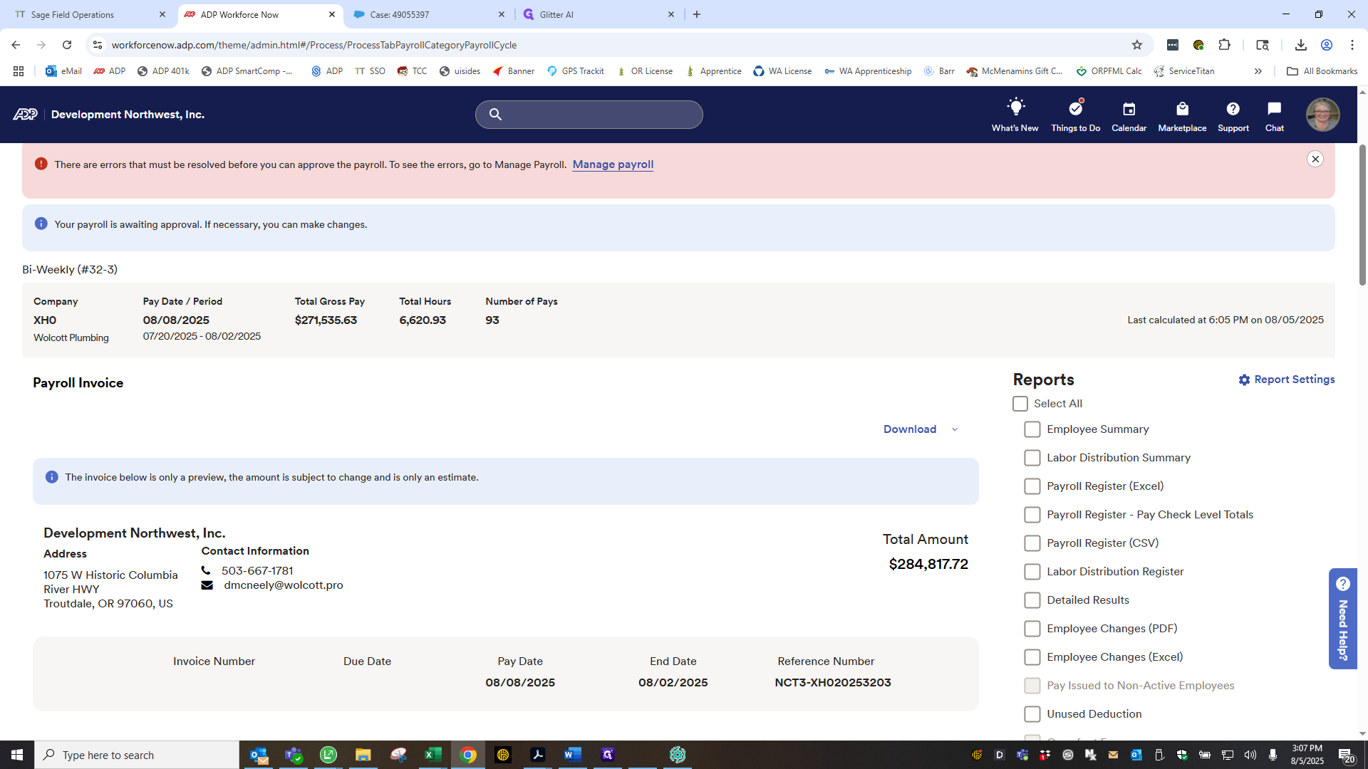 Step #61: Drag "$ 284,817.72"