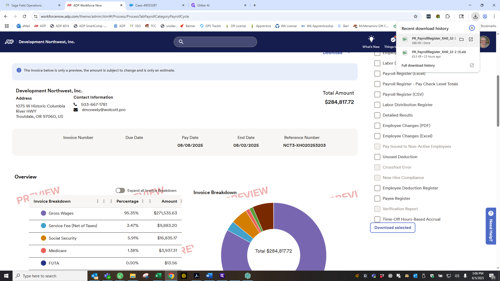 Step #58: Click on "PR_PayrollRegister_XH0_32-"