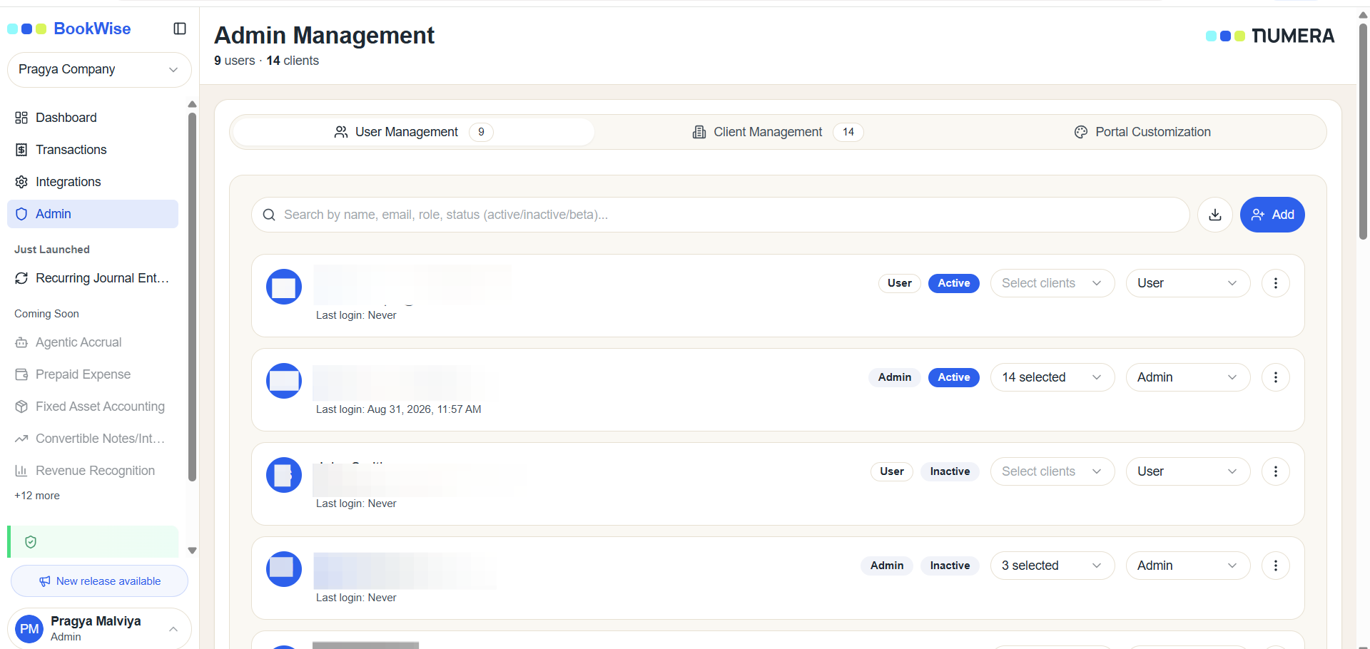 Step #1: Click on User Management tab