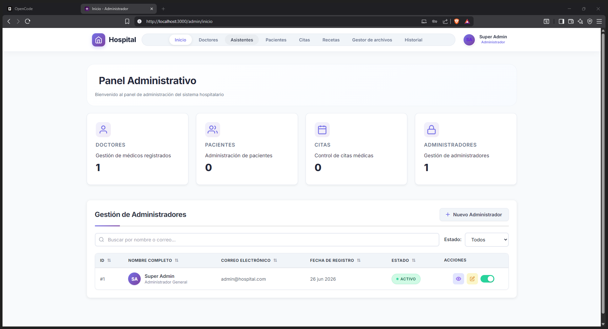 Step #1: Haz clic en Asistentes en el menú principal para acceder al panel de gestión.