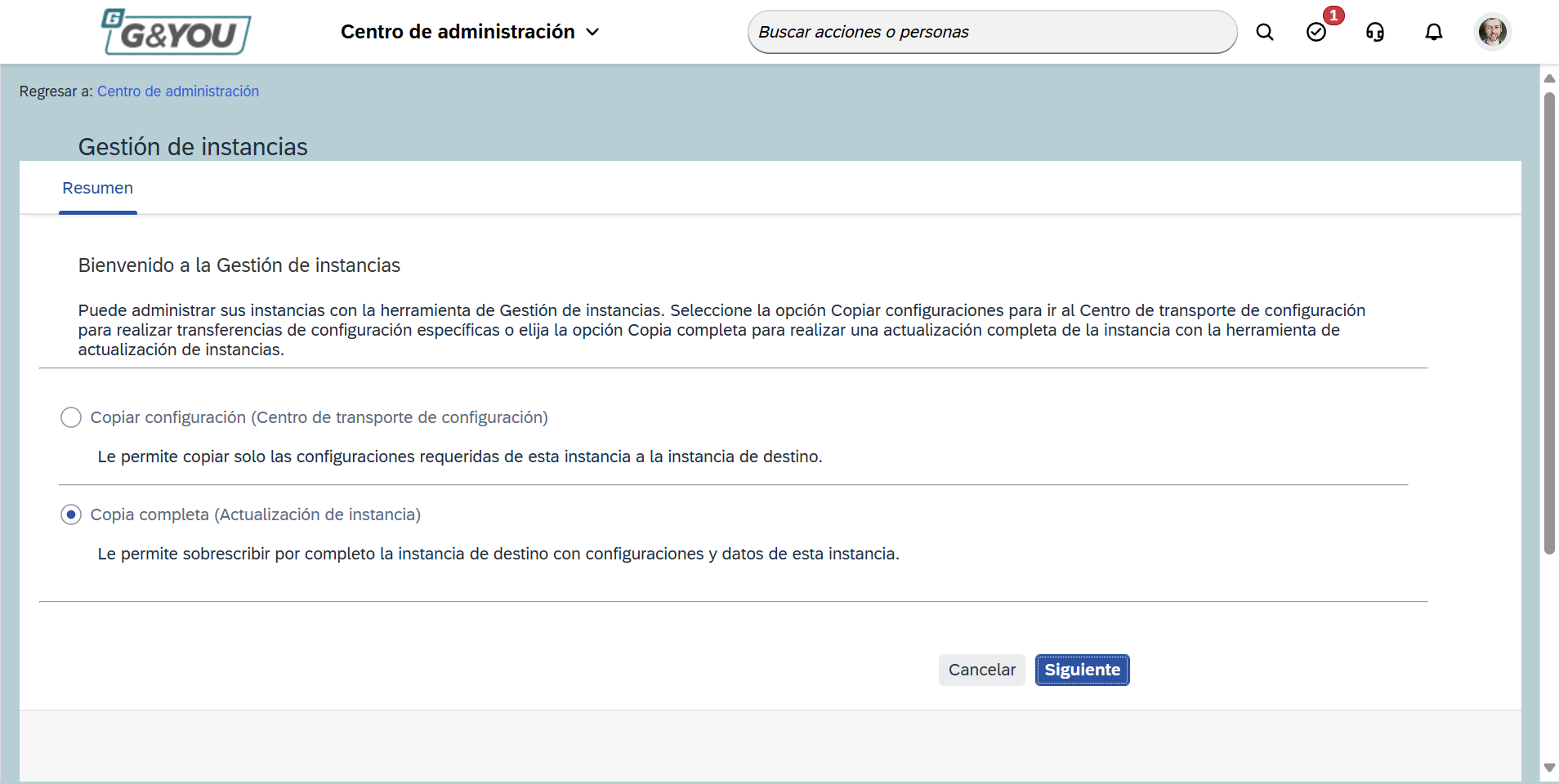 Step #3: Clicar 'Siguiente'
