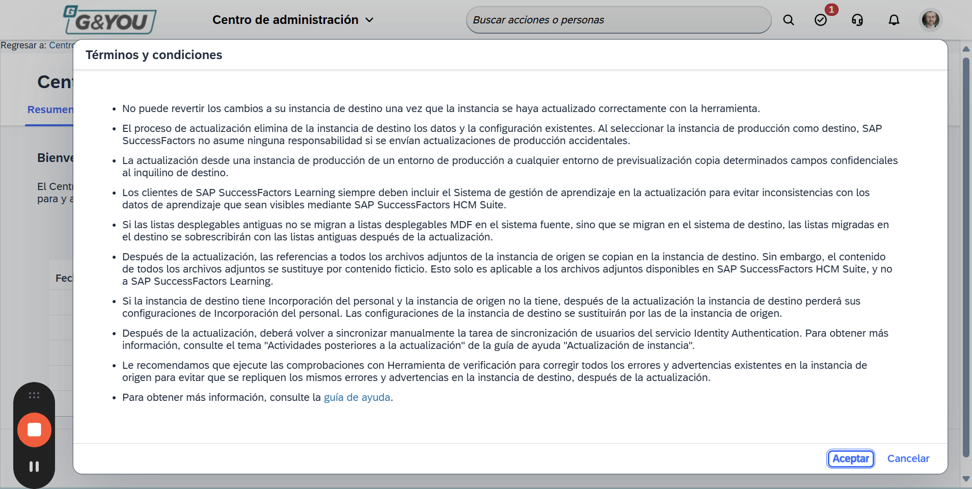 Step #5: Clicar a 'Aceptar'