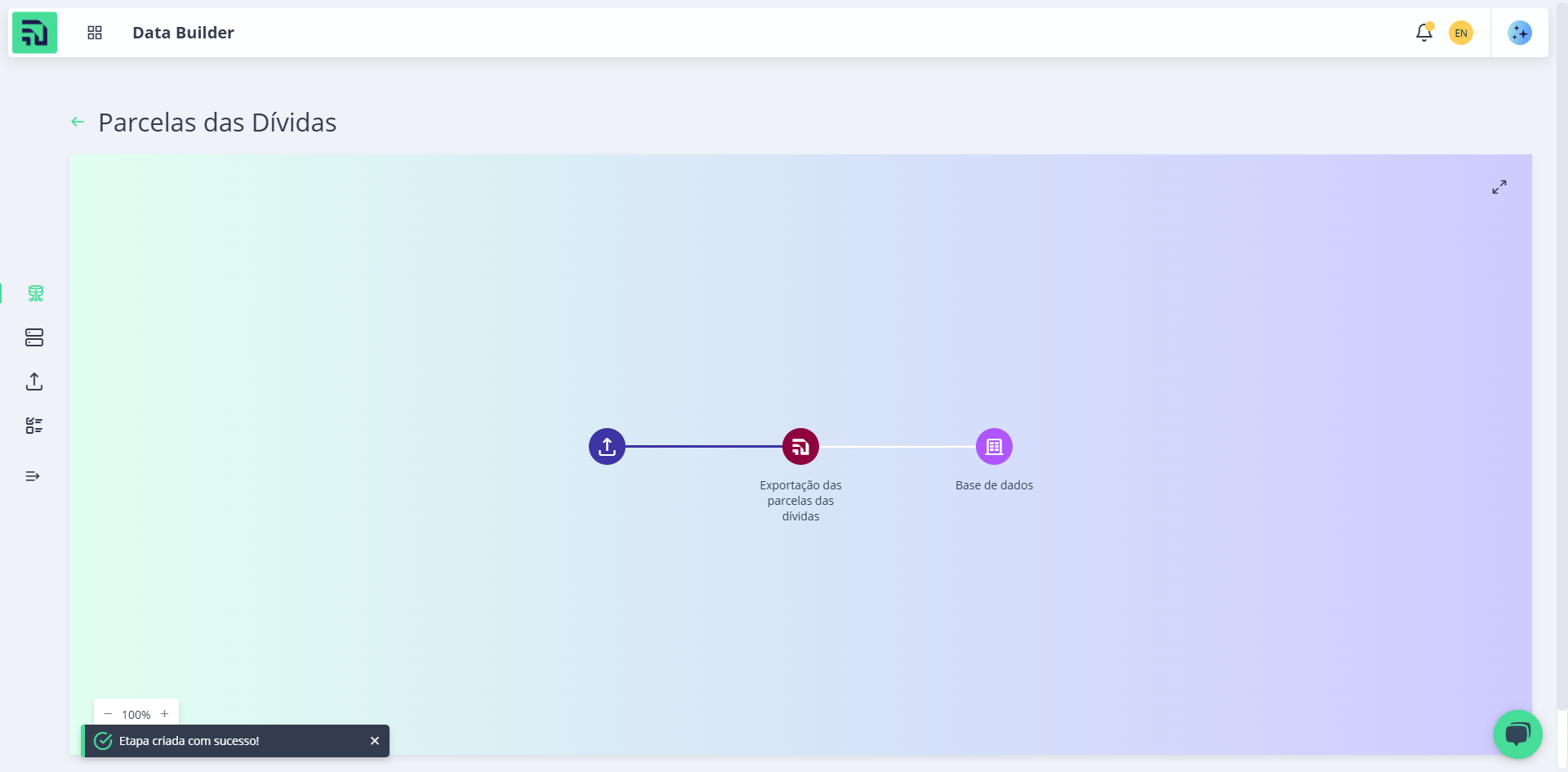 Step #24: Clique na seta ao lado do nome do Workflow para retornar ao menu inicial: