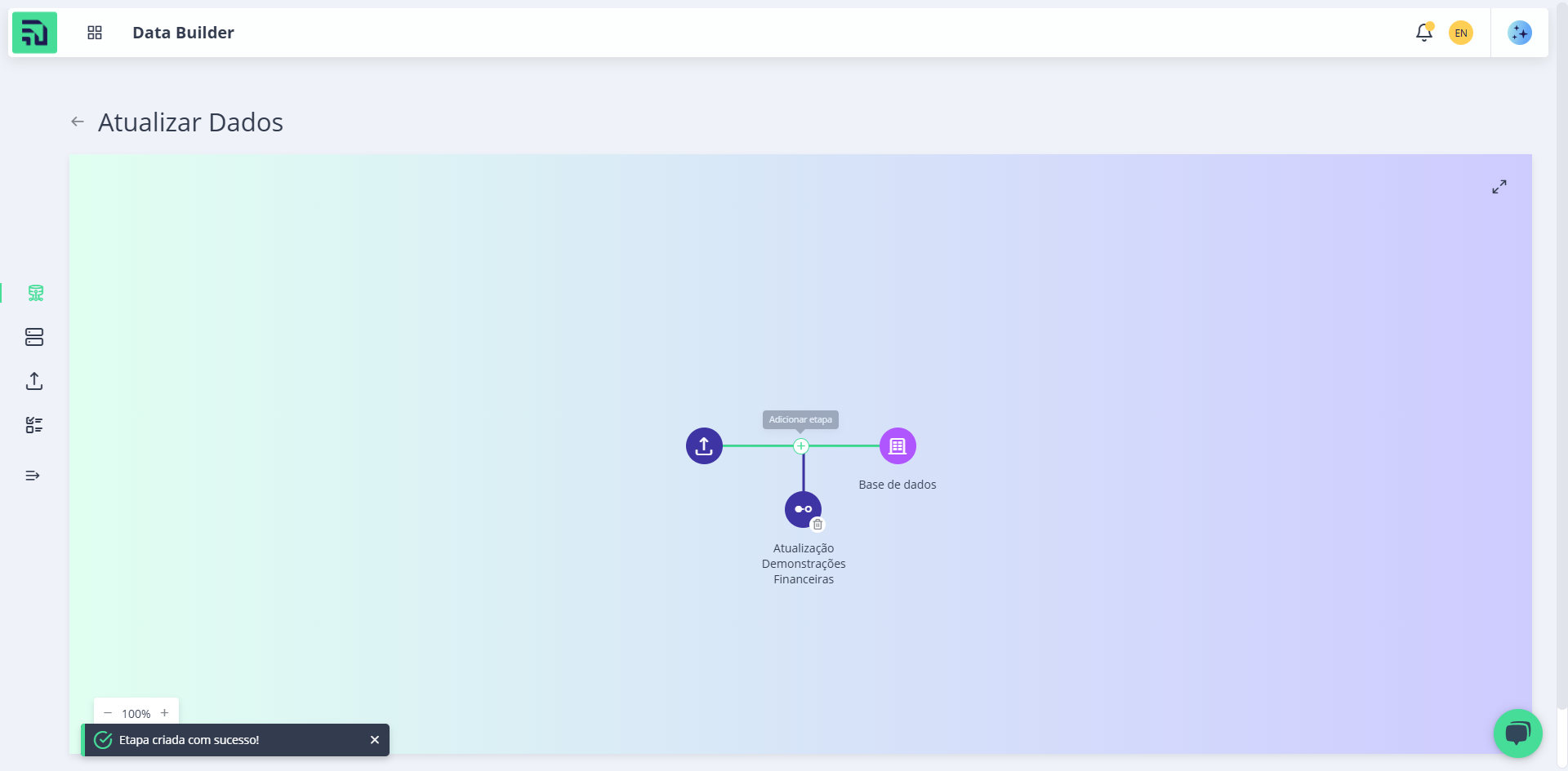Step #42: Siga criando as novas etapas até completar a seleção de todos os Workflows: