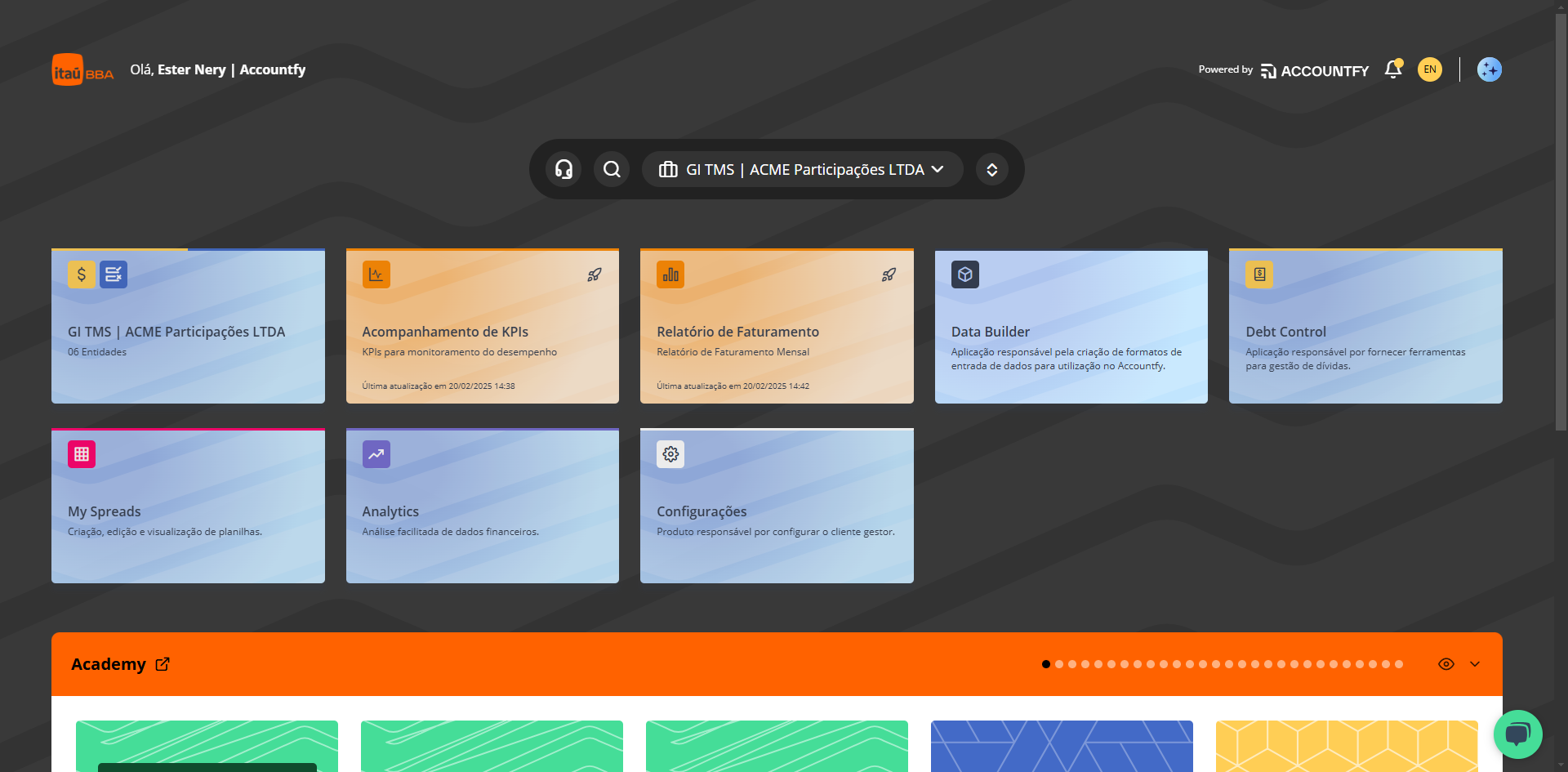 Step #1: Clique no produto Data Builder: