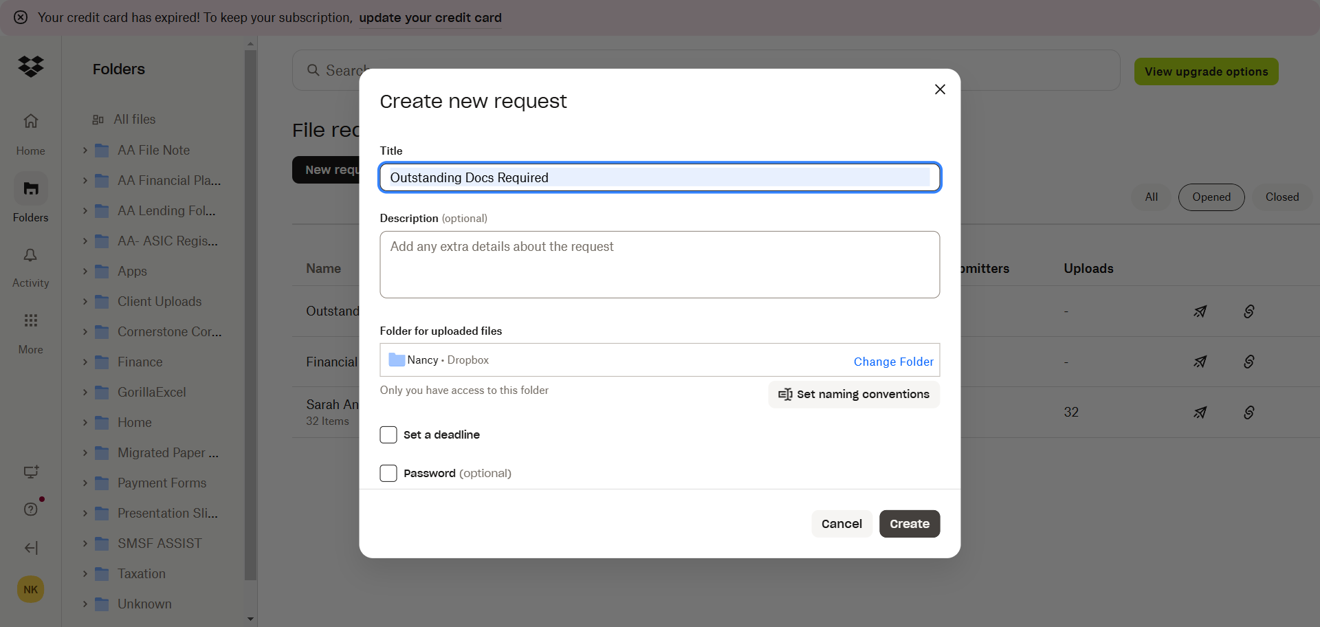 Step #6: Click Create.