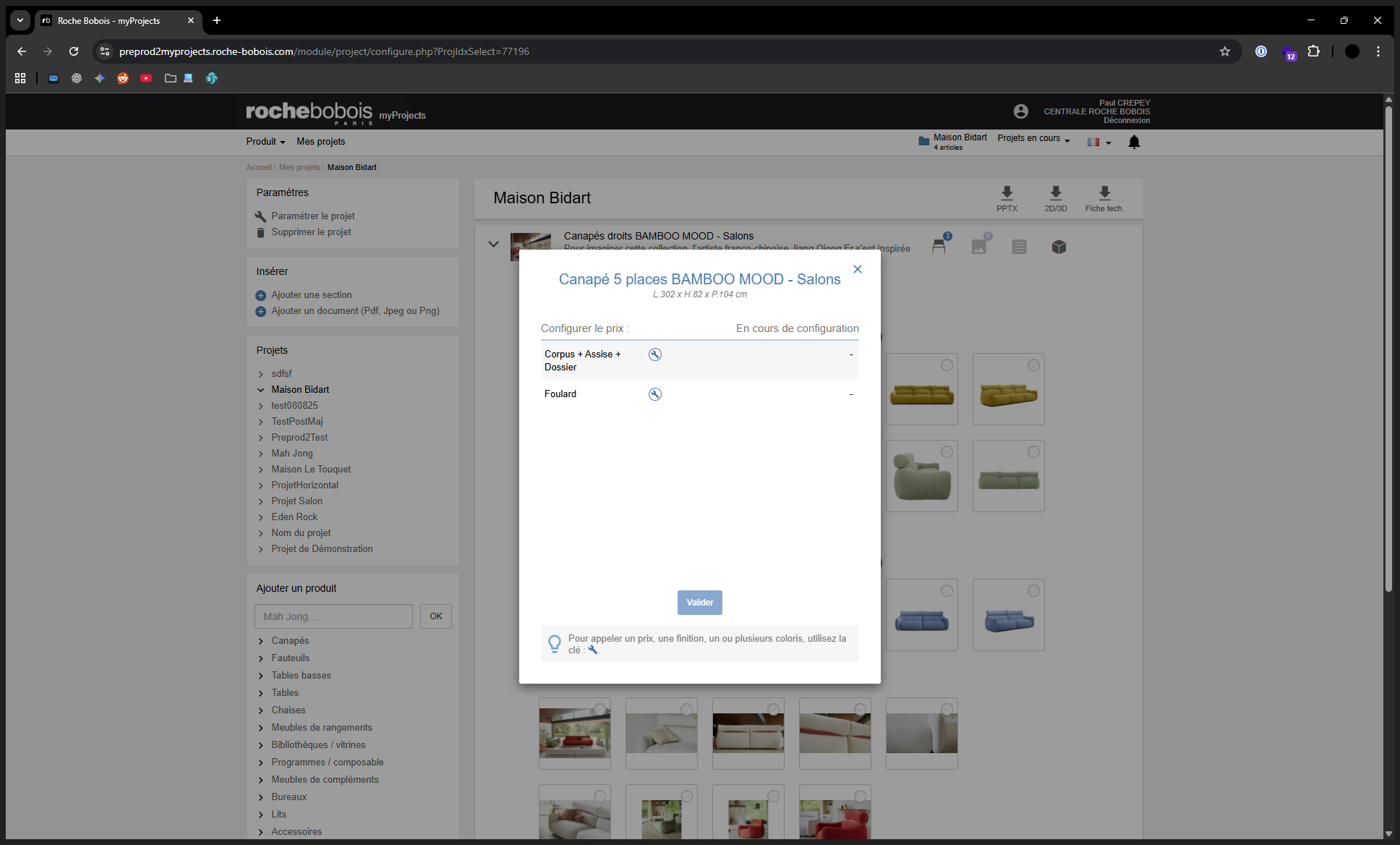 Step #4: Une fenêtre apparaît, affichant toutes les zones de l'article que vous pouvez configurer. Chaque option est personnalisable. Pour cela, cliquez sur le bouton « Molette ».
