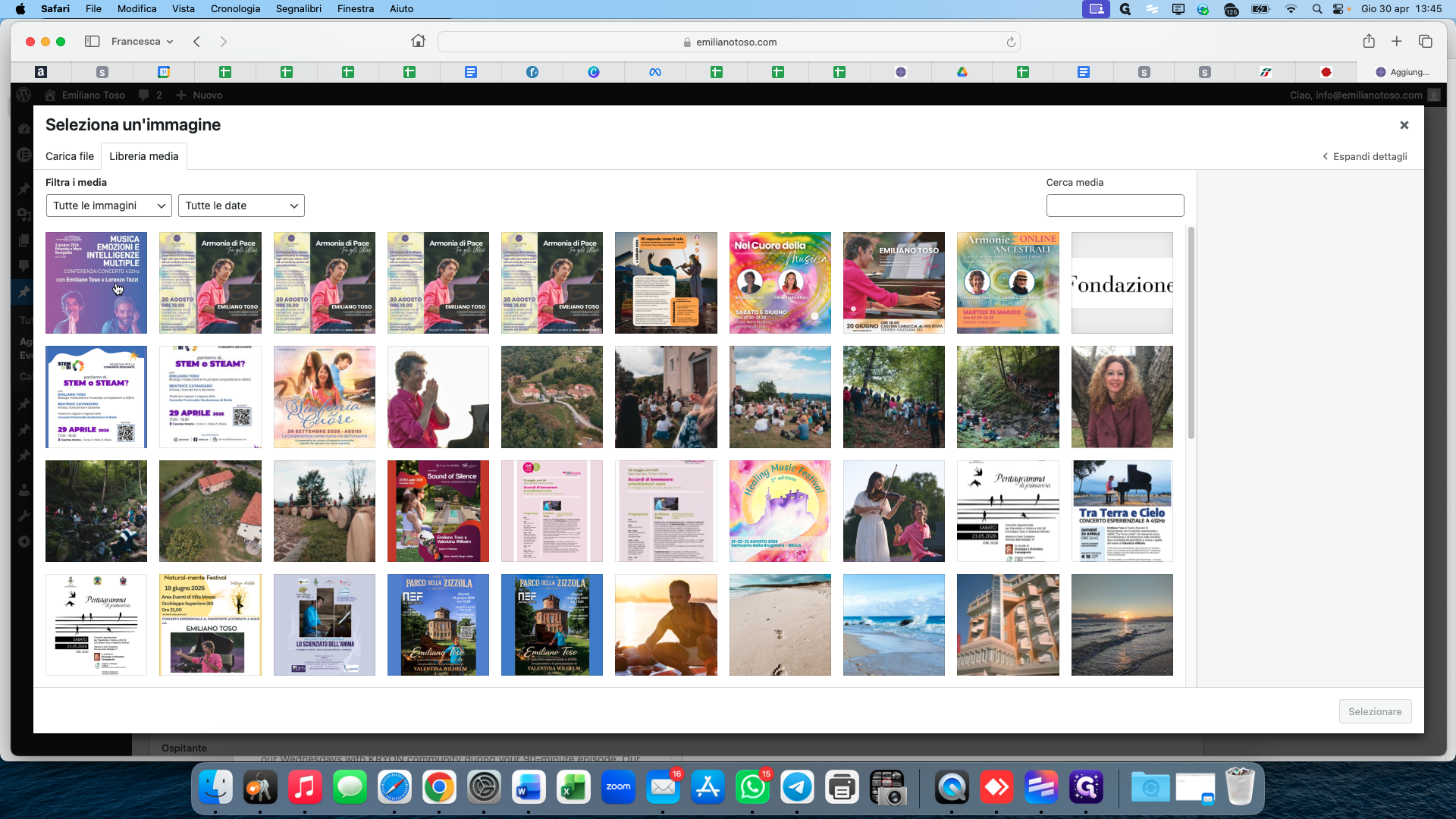 Step #14: Select the desired location image from the Media Library.