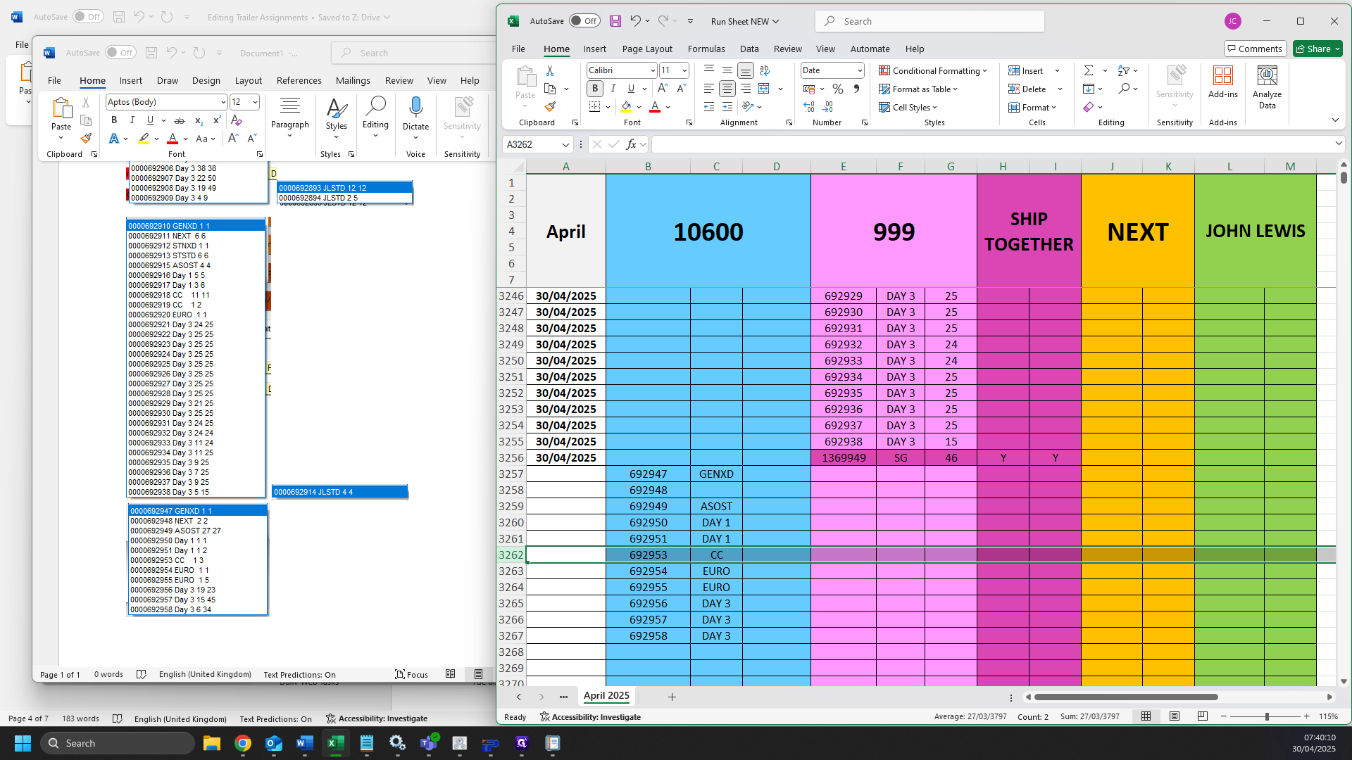 Step #40: Once your delivery methods have been added, go the next cell and add your quantities. 