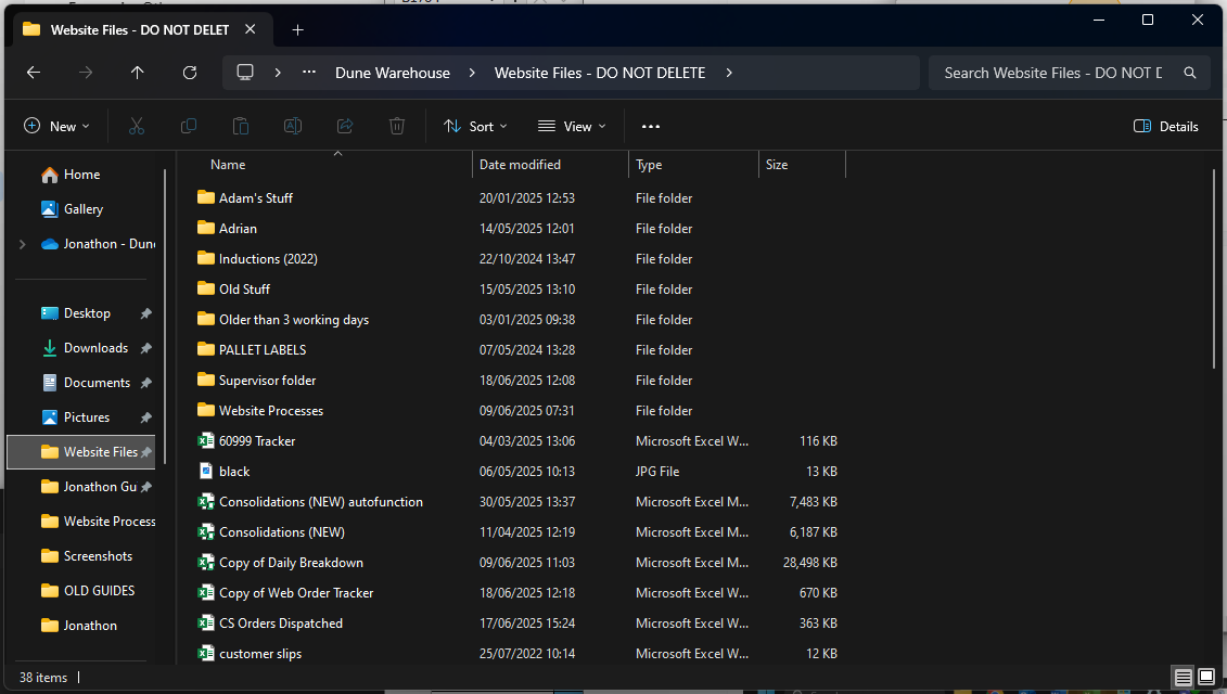 Step #31: Click Website files. 