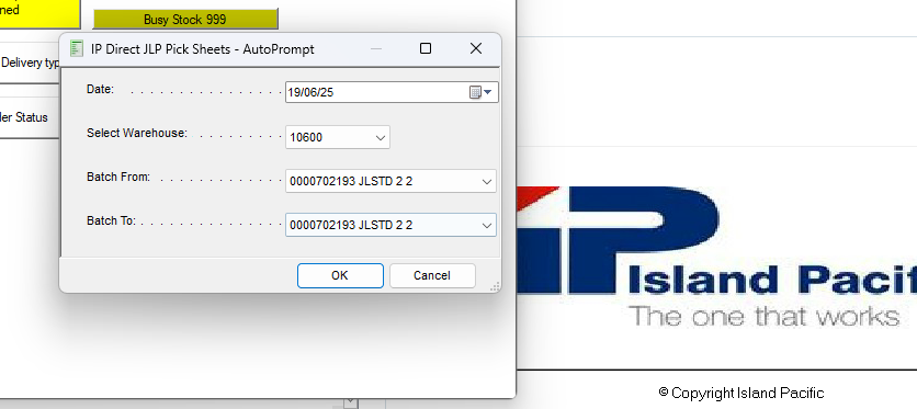 Step #50: Once you have your batches selected, click OK. Once loaded, print these off. 