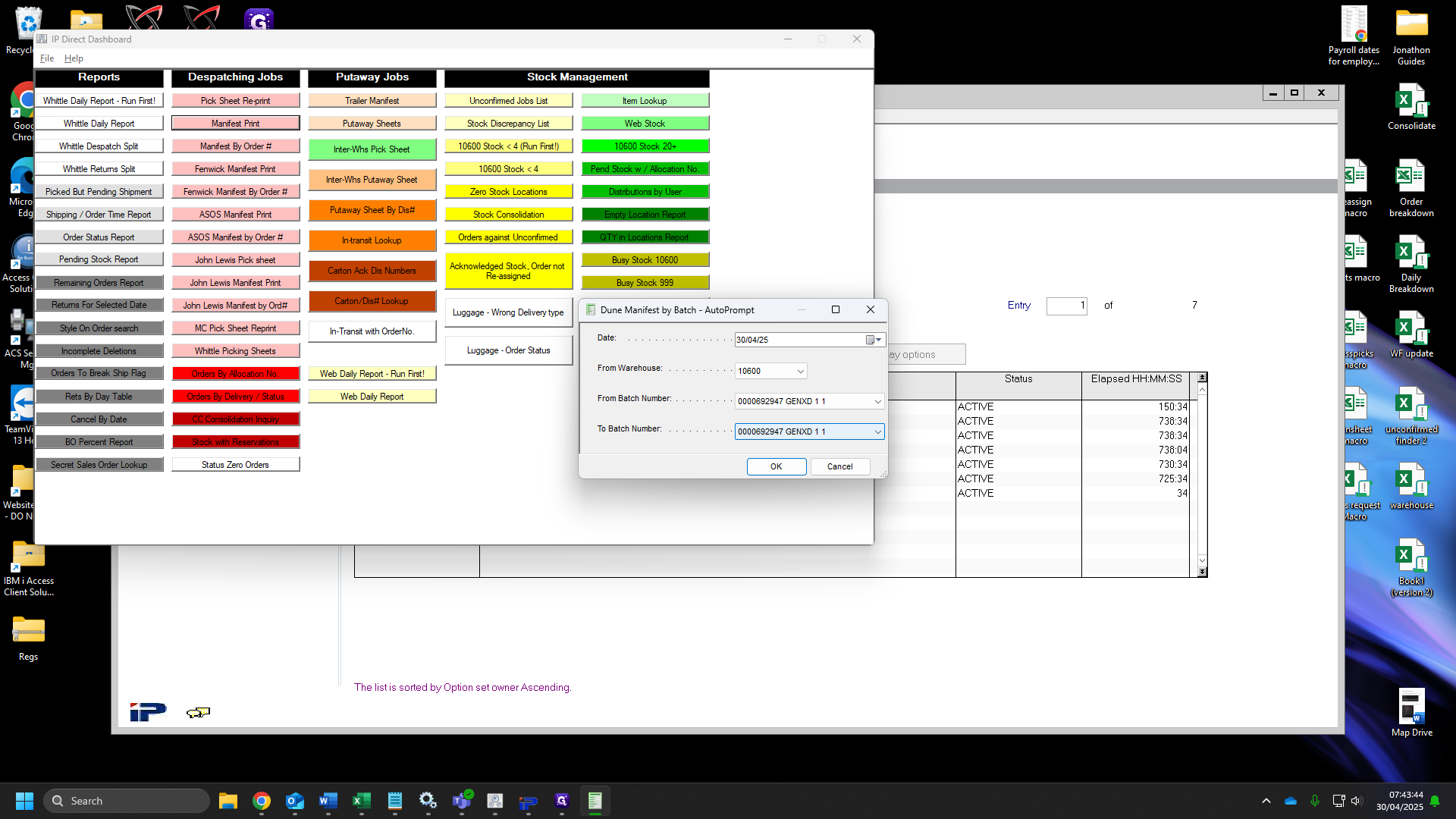 Step #61: Click the "To batch number box" 