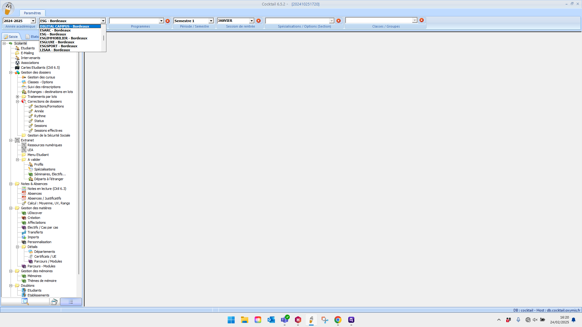 Step #3: Cliquez sur "ESG - Bordeaux"