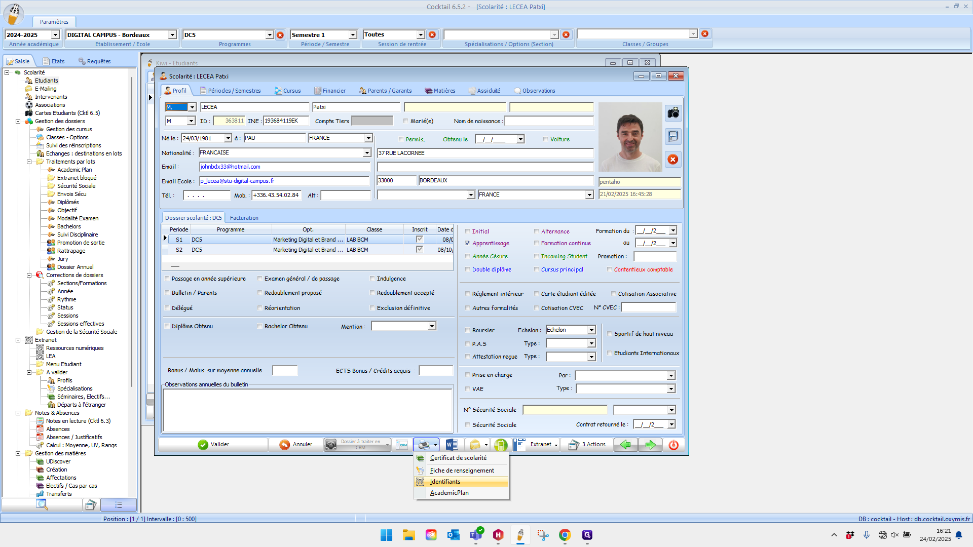 Step #13: Cliquez sur "Identifiants"