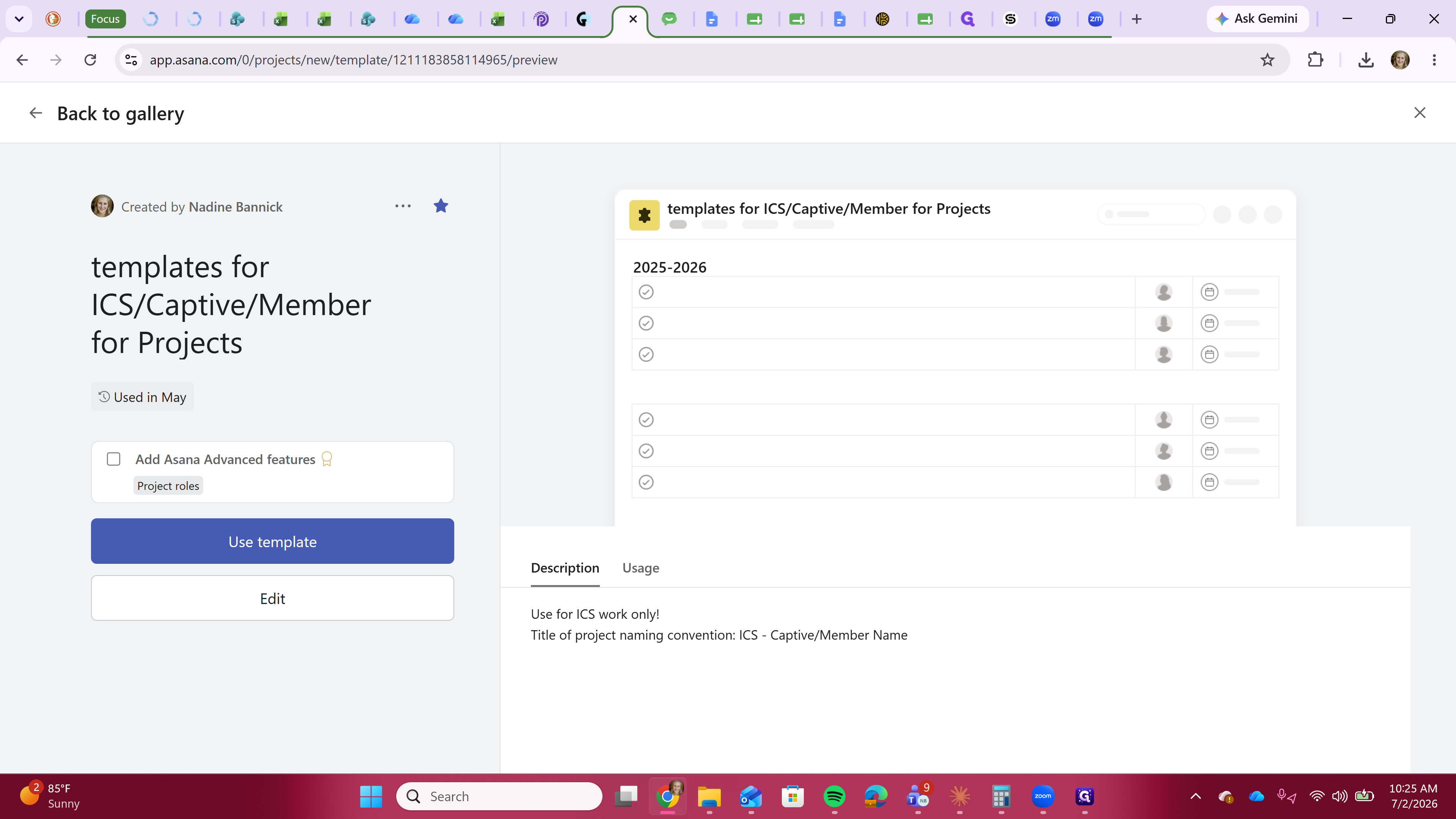 Step #4: Click Use template.