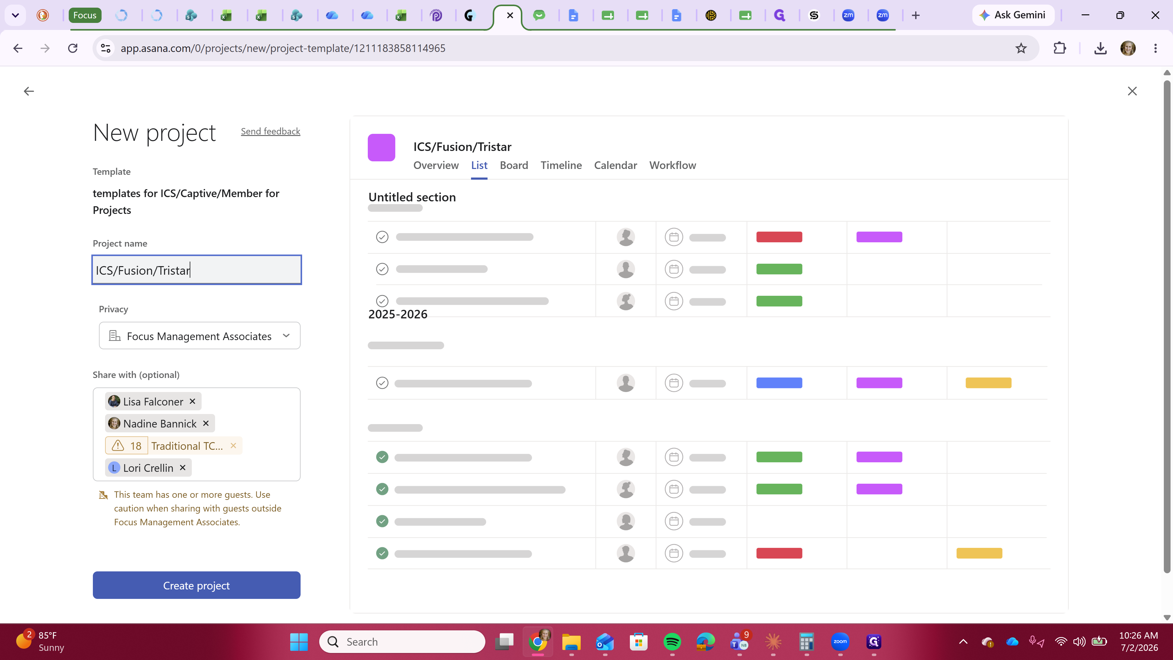 Step #6: Click Create project.
