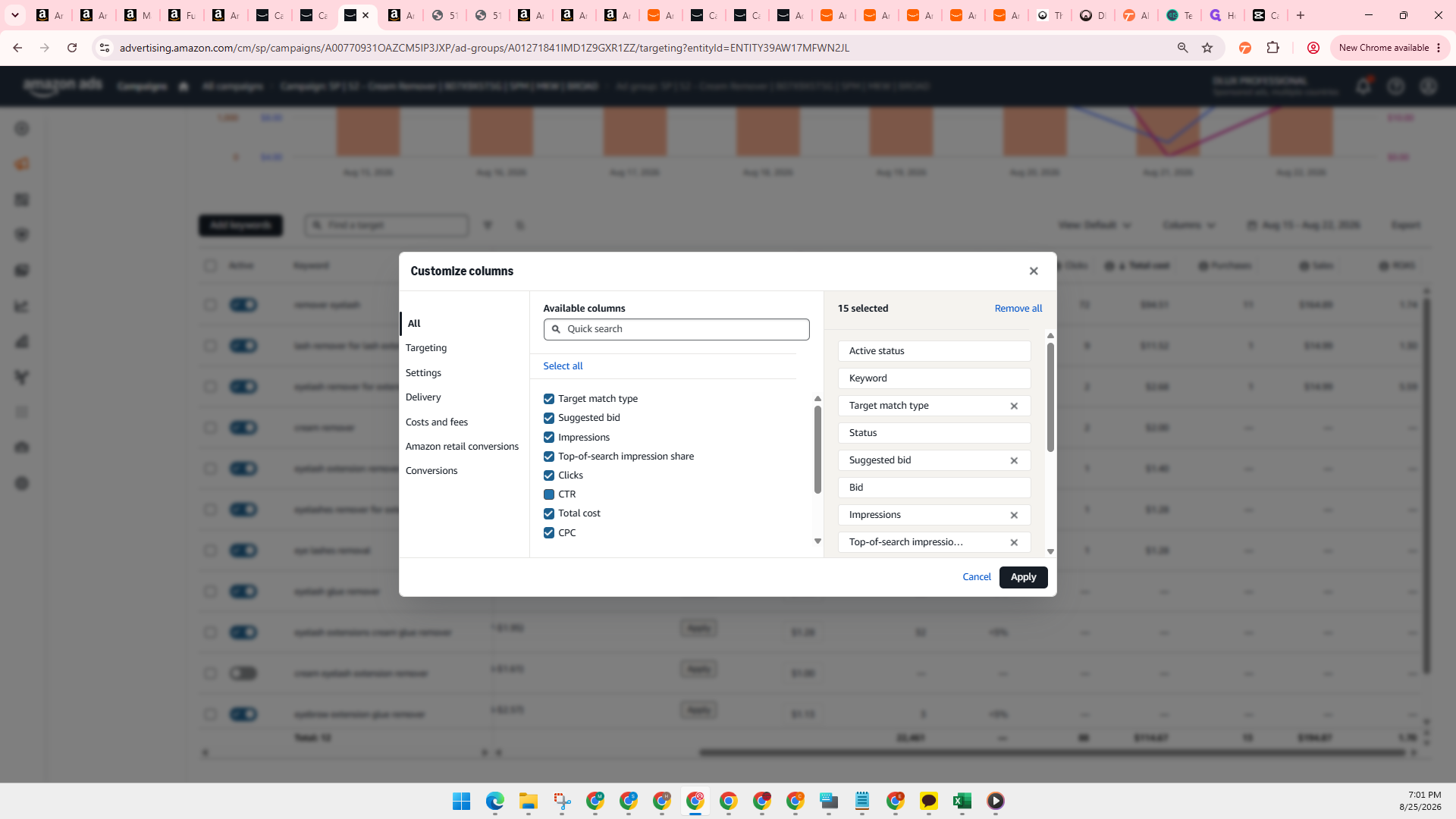 Step #12: Select the CTR checkbox.