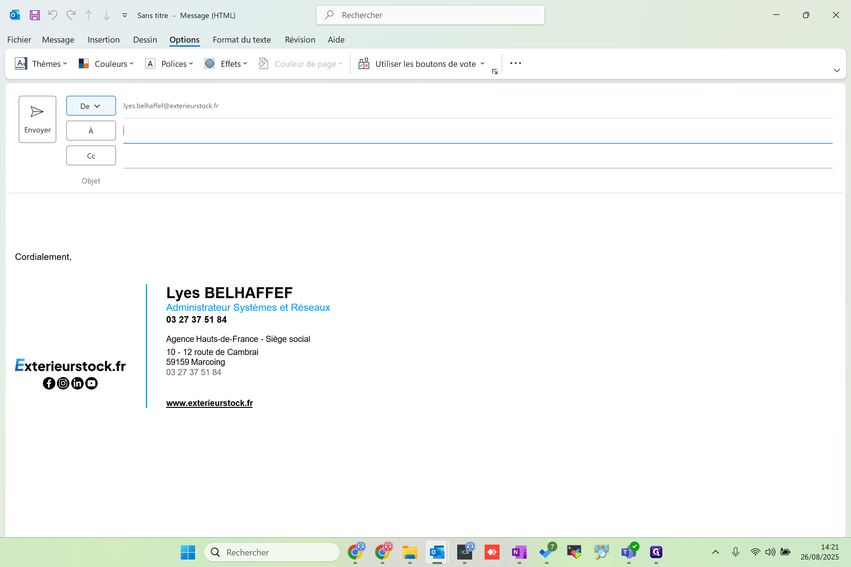 Step #5: Cliquer sur la nouvelle option