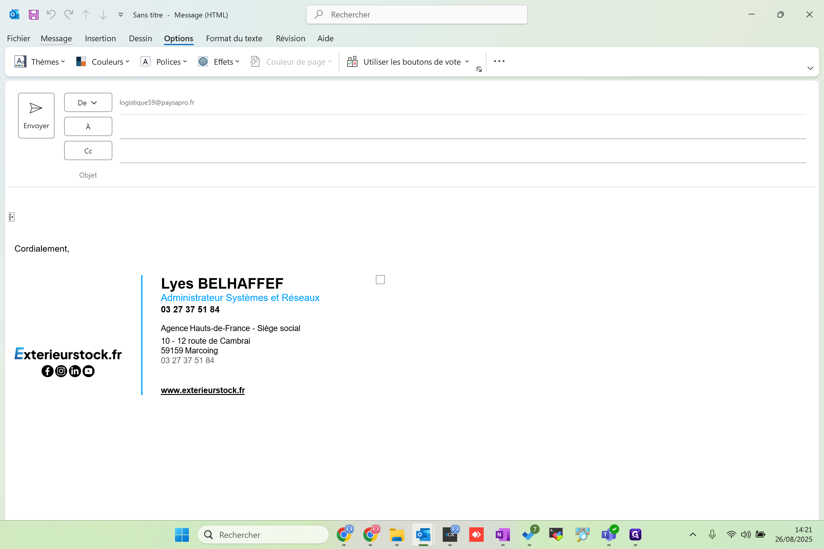 Step #10: Cliquer sur "Message"