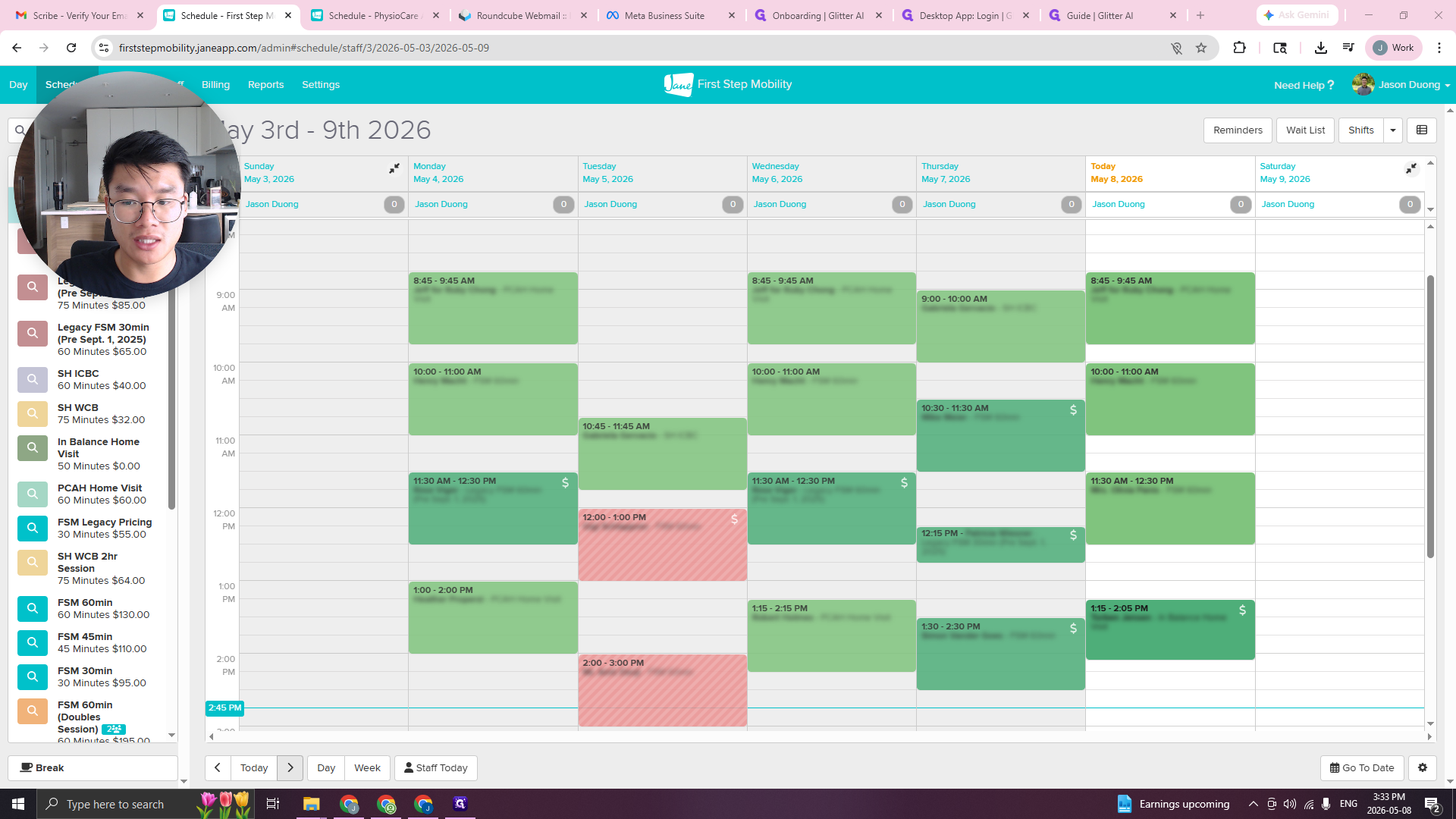 Step #1: Navigate to your schedule for the upcoming weeks.