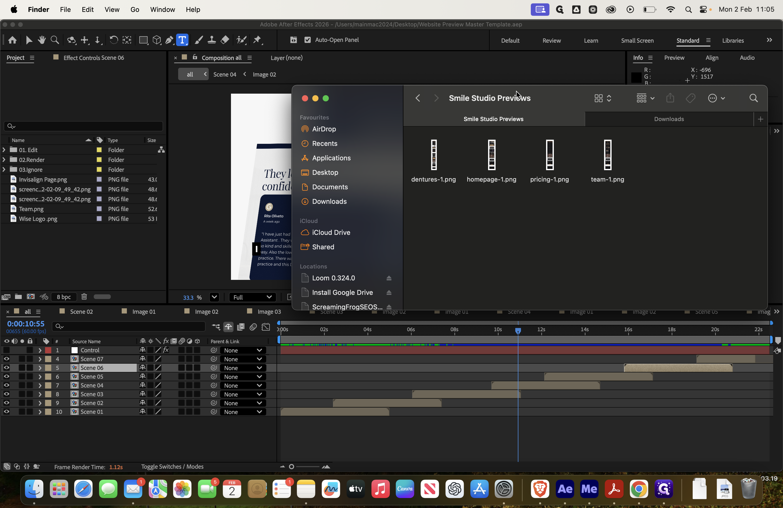 Step #37: Drag "Smile Studio Previews"