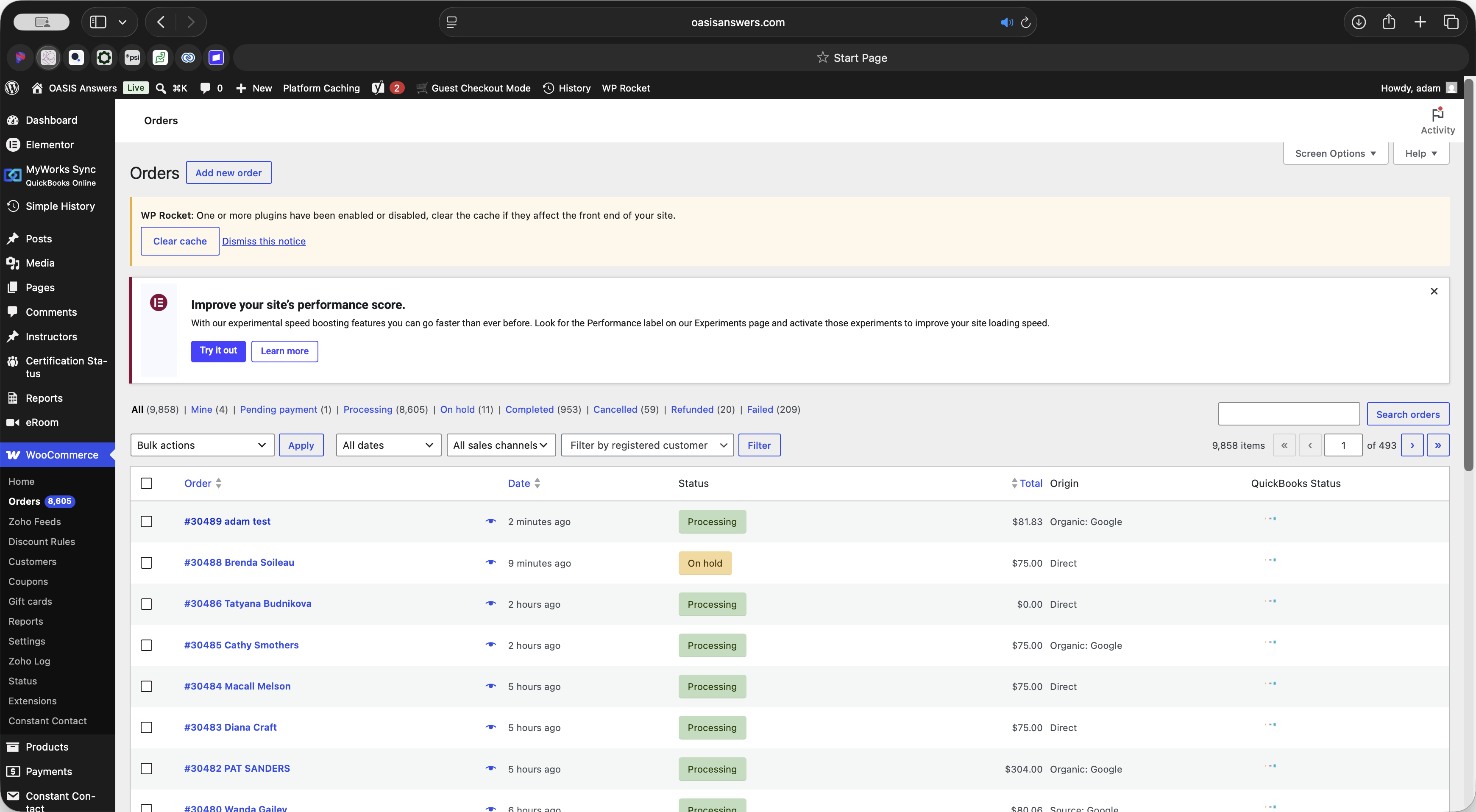 Step #3: Locate and click on the specific order you need to refund.