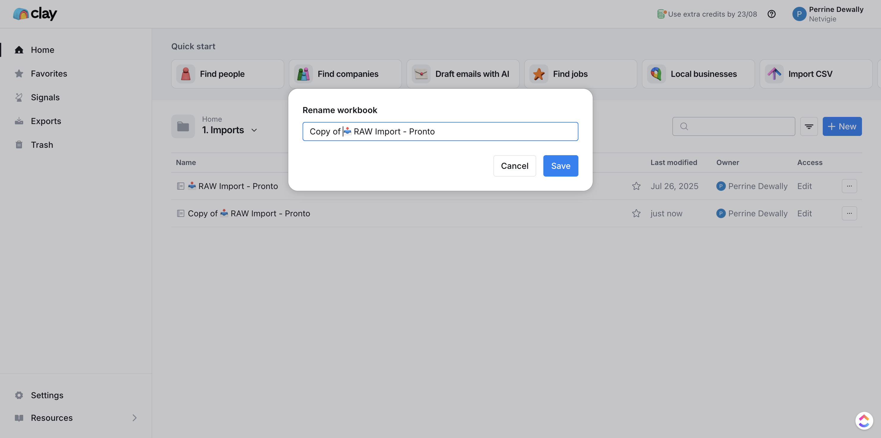 Step #11: Cliquez sur "Copy of"
