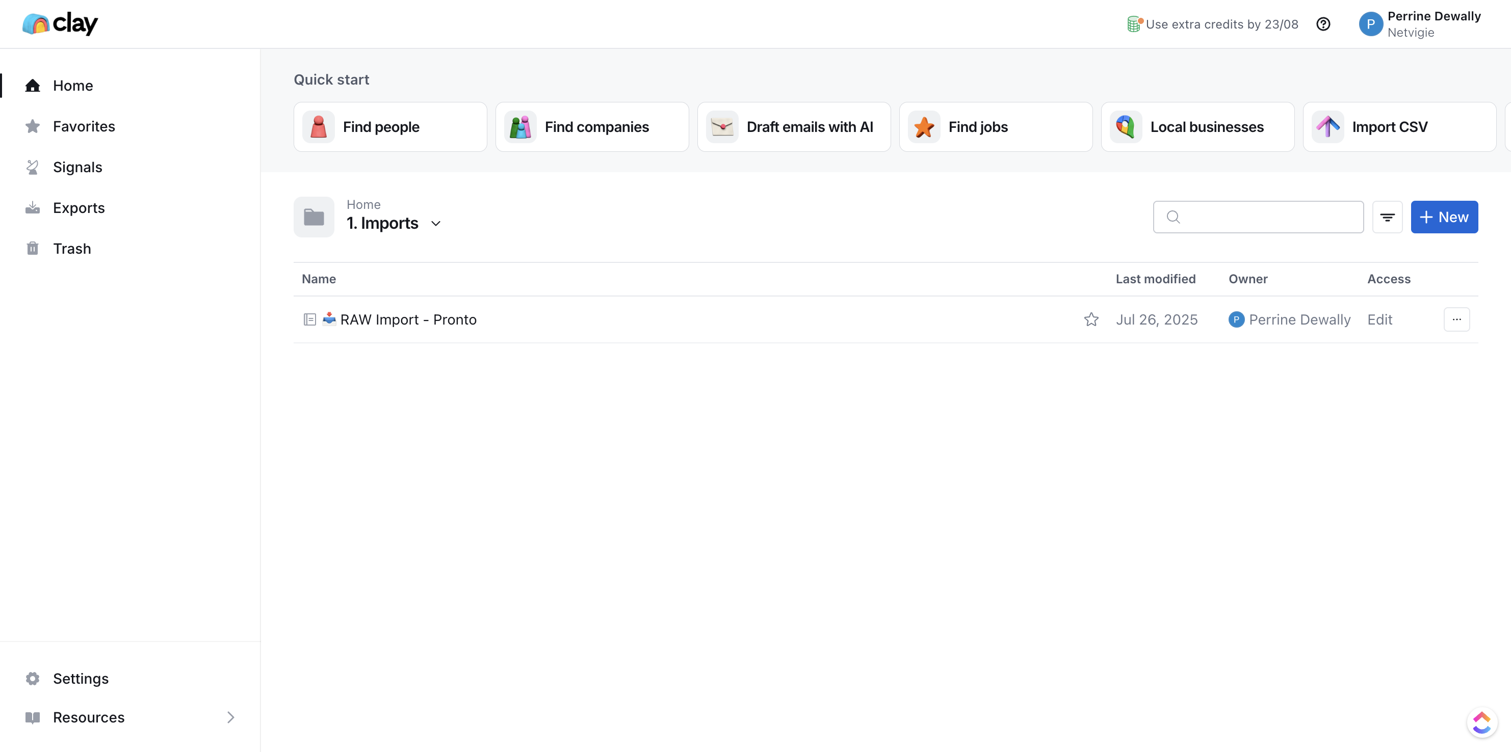 Step #3: Cliquez sur "+ New"