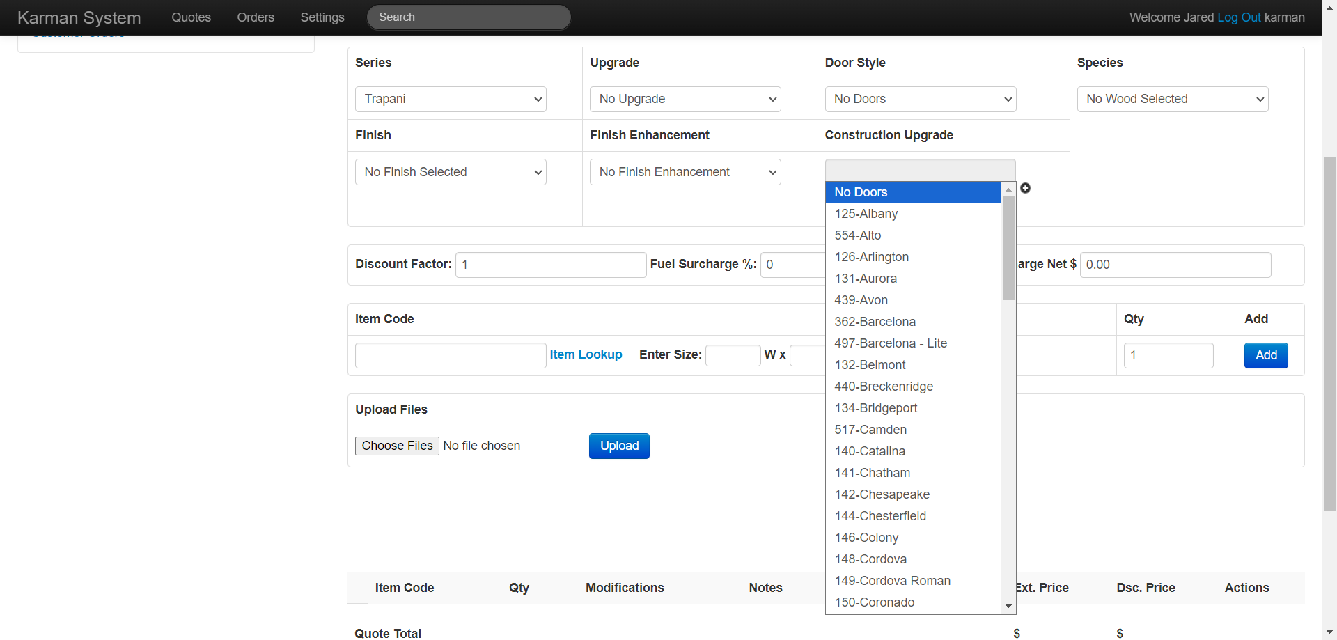 Step #9: Click "Door Style" and select the appropriate style from the drop-down