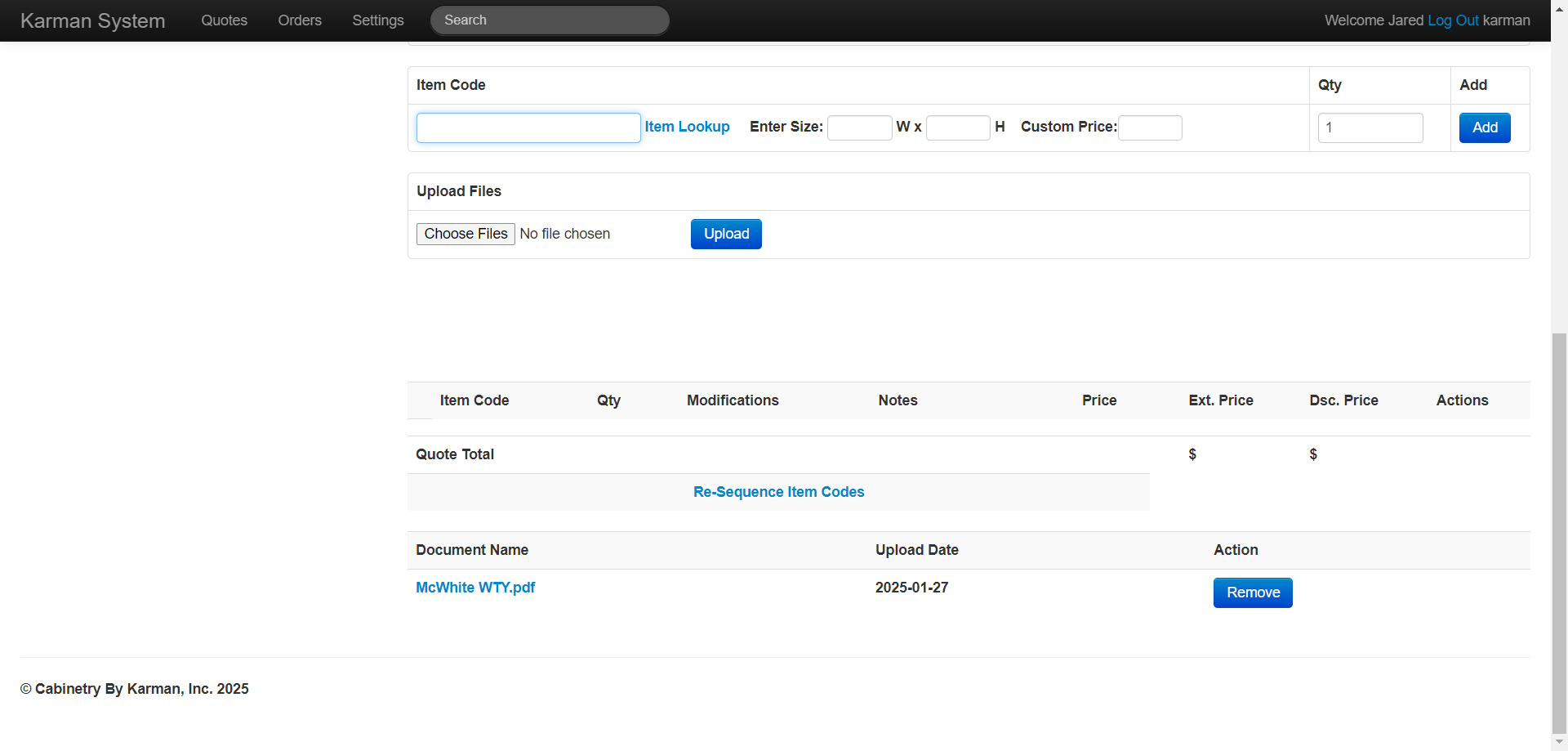 Step #16: Verify that the form was uploaded by checking form the form under "Document Name"